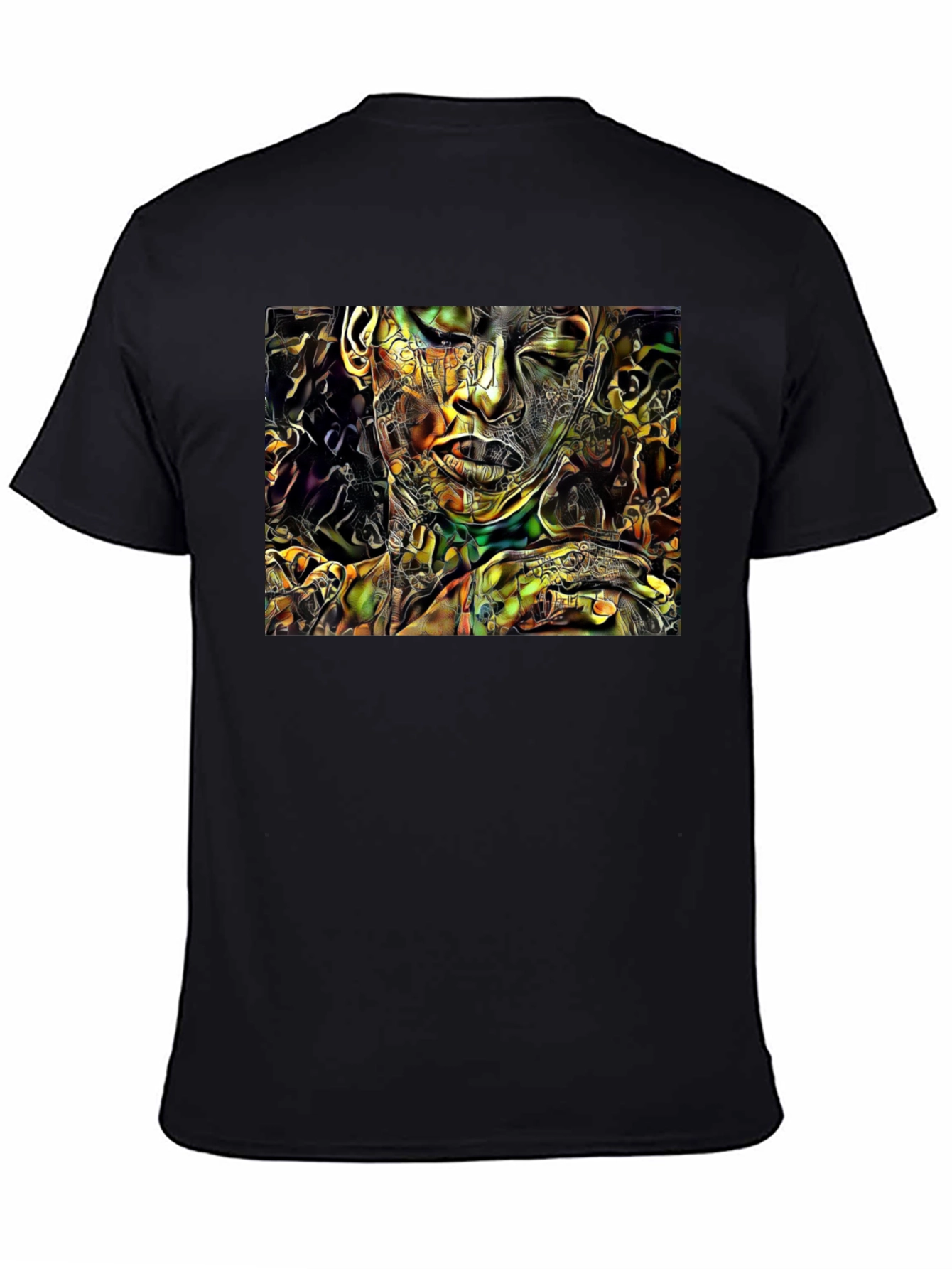 Abstract Art Graphic Black T-Shirt