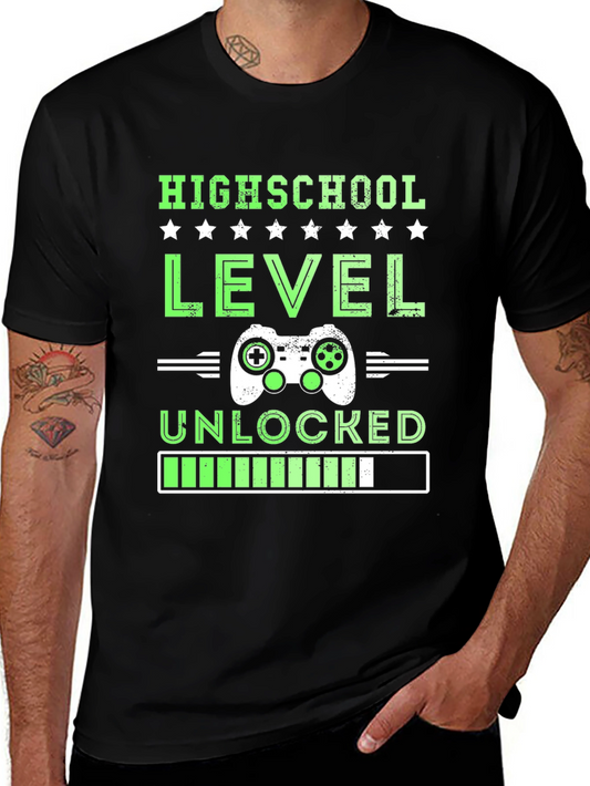 High School Level Unlocked T-Shirt Gamer Gift