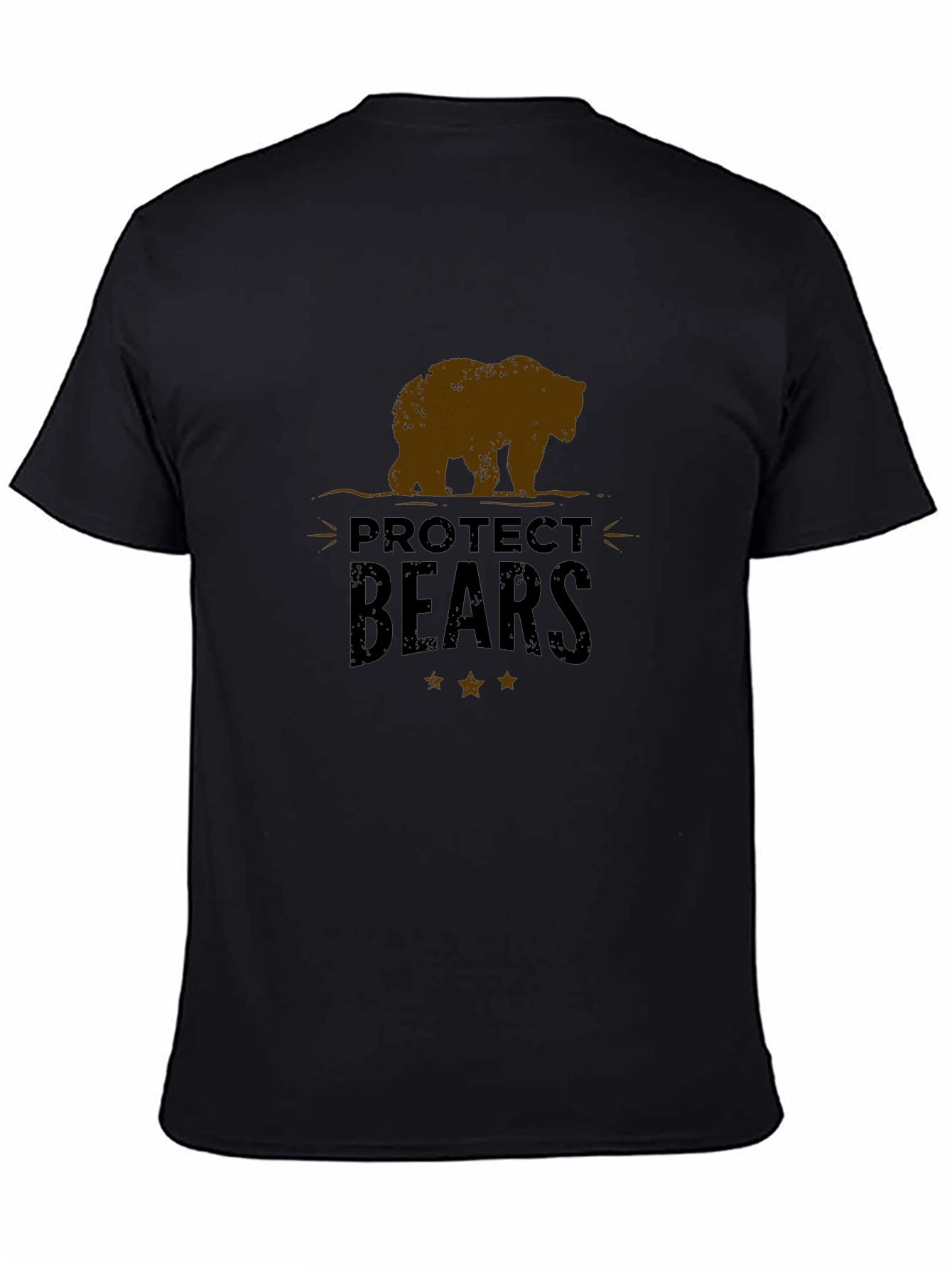 Protect Bears Graphic Tee - Black