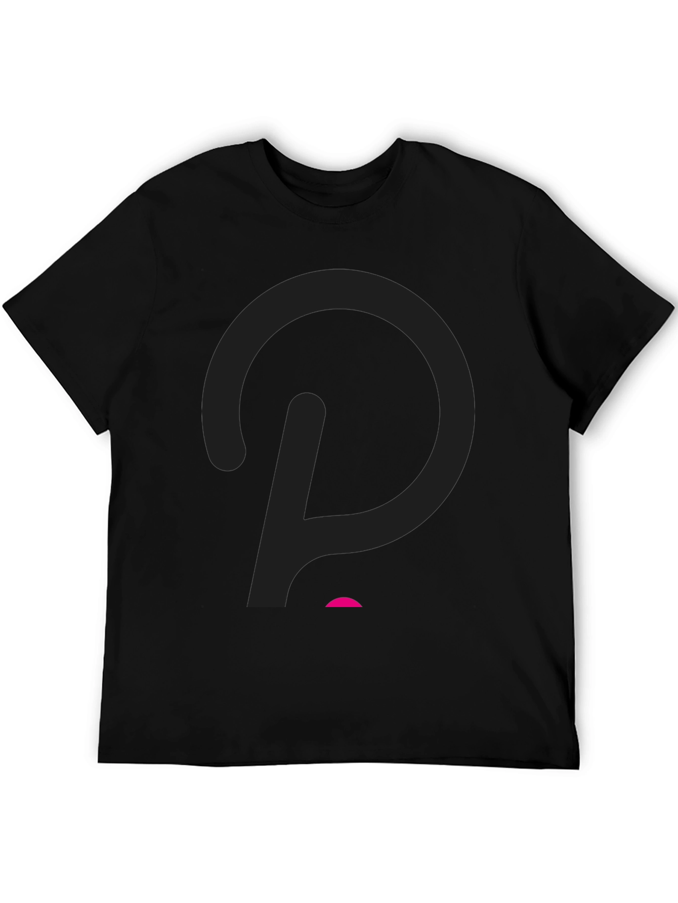 Modern Black T-Shirt with Abstract Logo