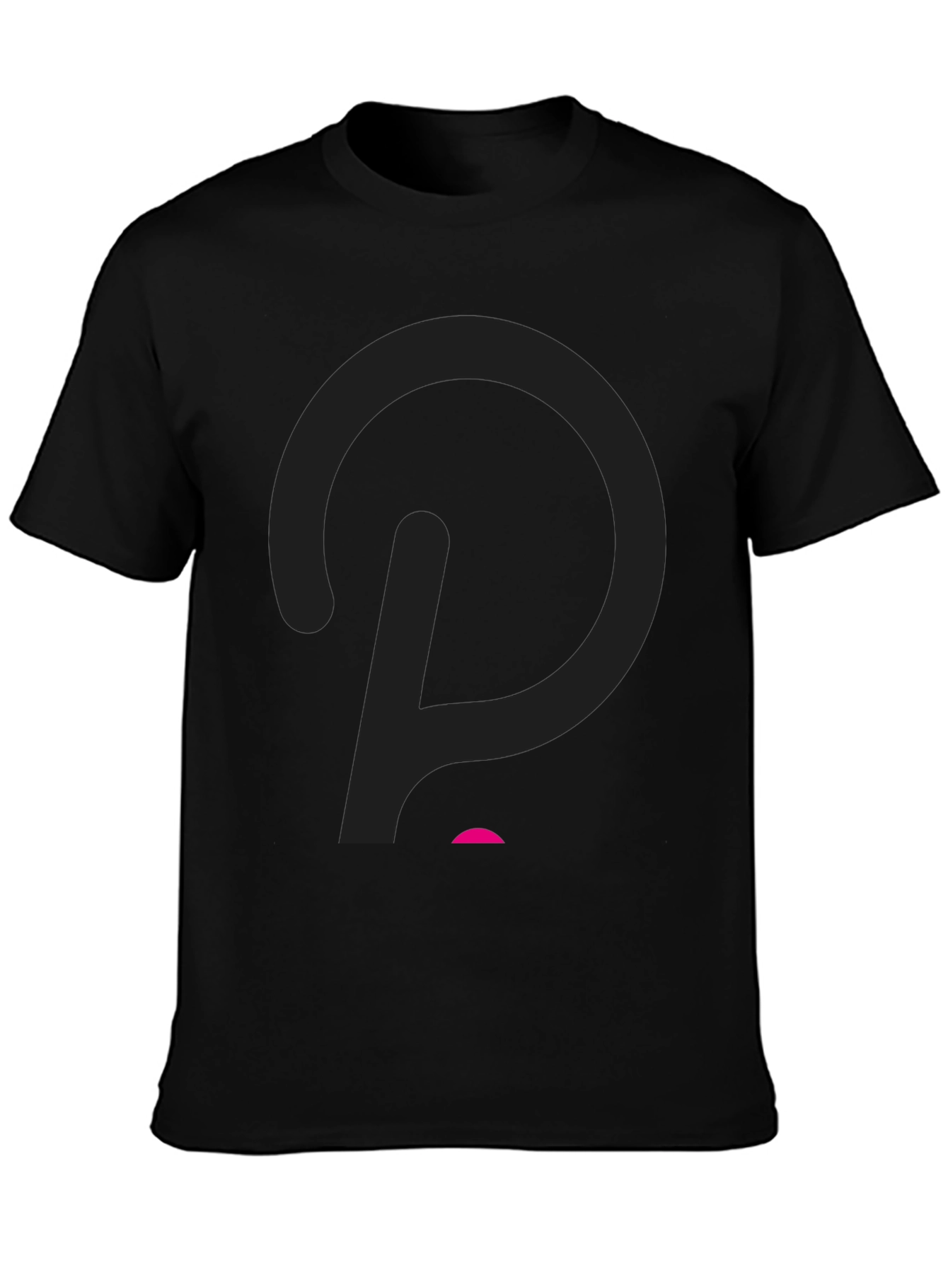 Modern Black T-Shirt with Abstract Logo