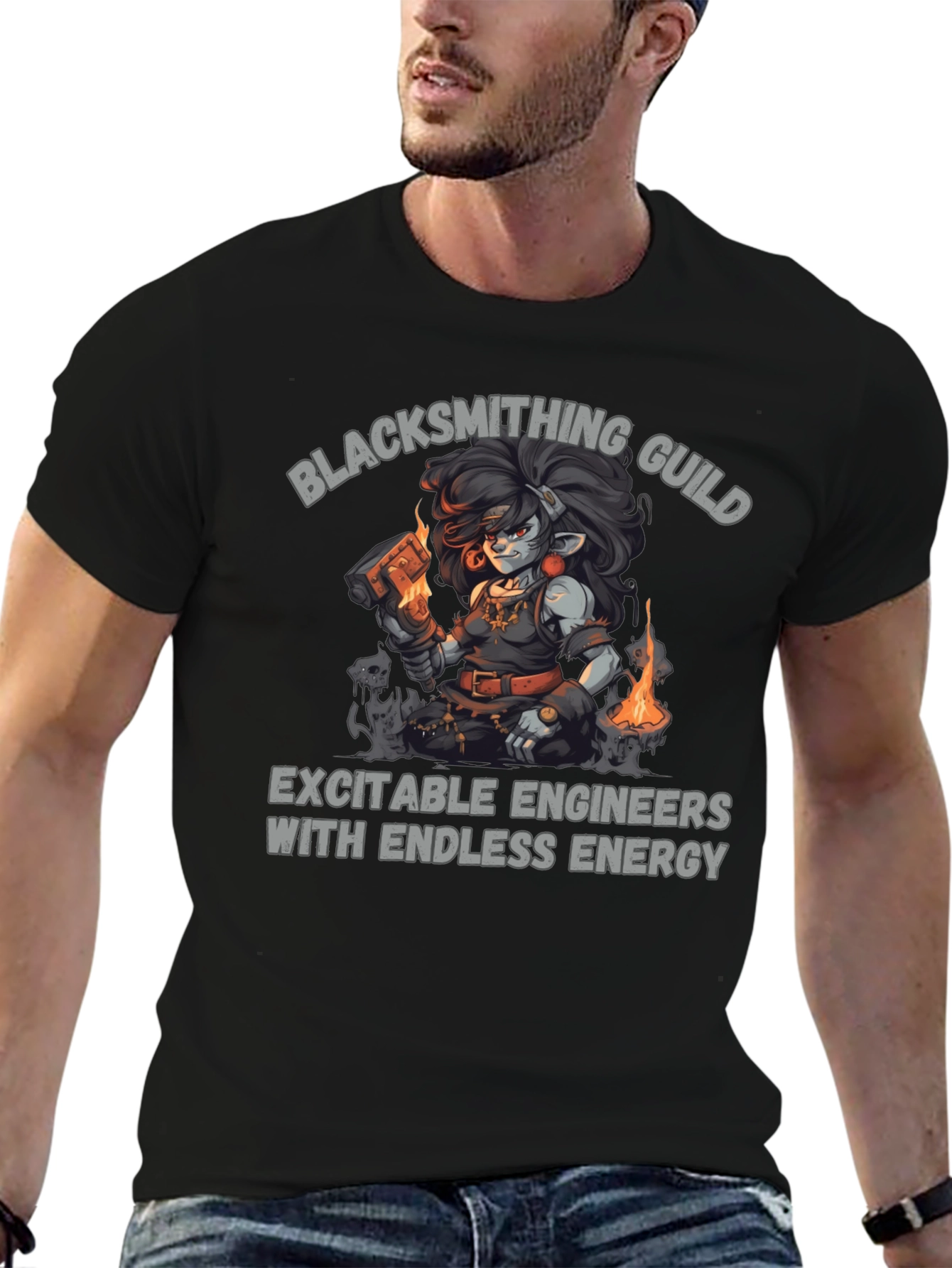 Blacksmithing Guild T-Shirt - Exciteable Engineers Tee