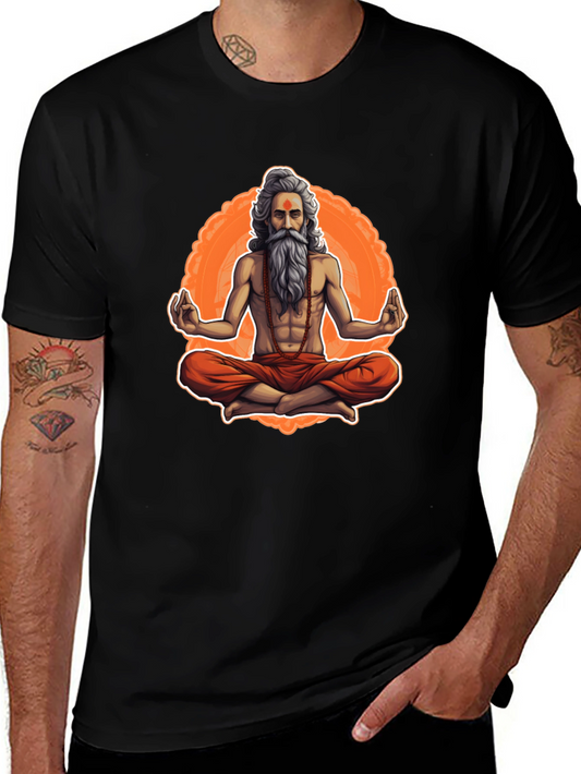 Meditating Yogi Graphic Tee - Spiritual Vibe