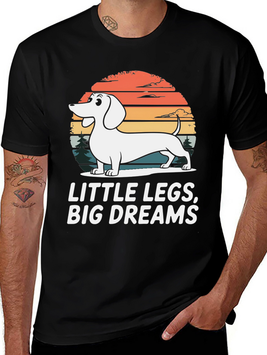 Dachshund Little Legs Big Dreams Graphic Tee