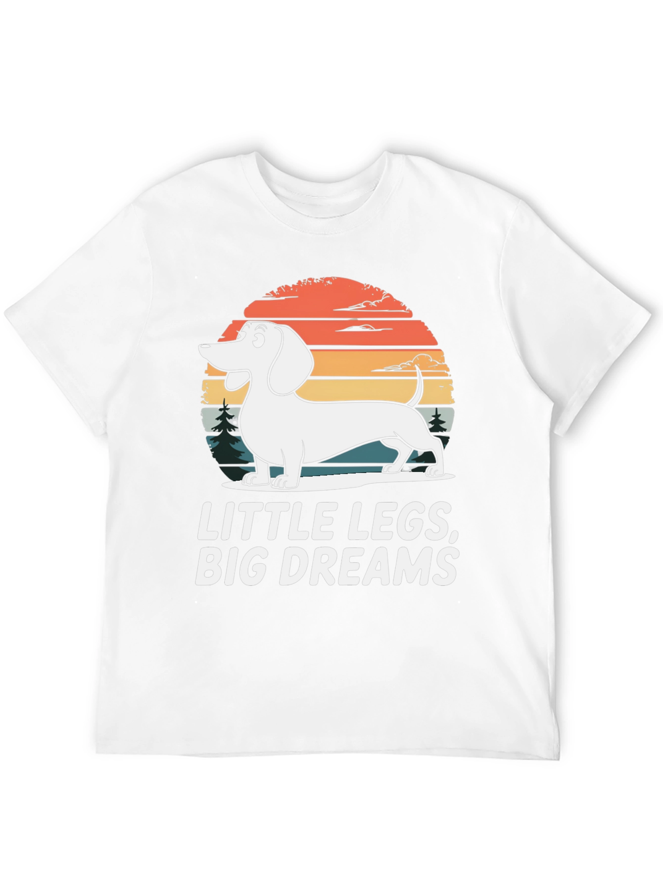 Dachshund Little Legs Big Dreams Graphic Tee