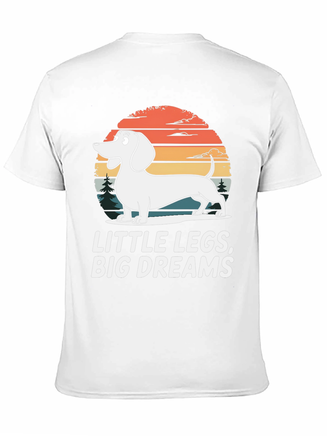 Dachshund Little Legs Big Dreams Graphic Tee
