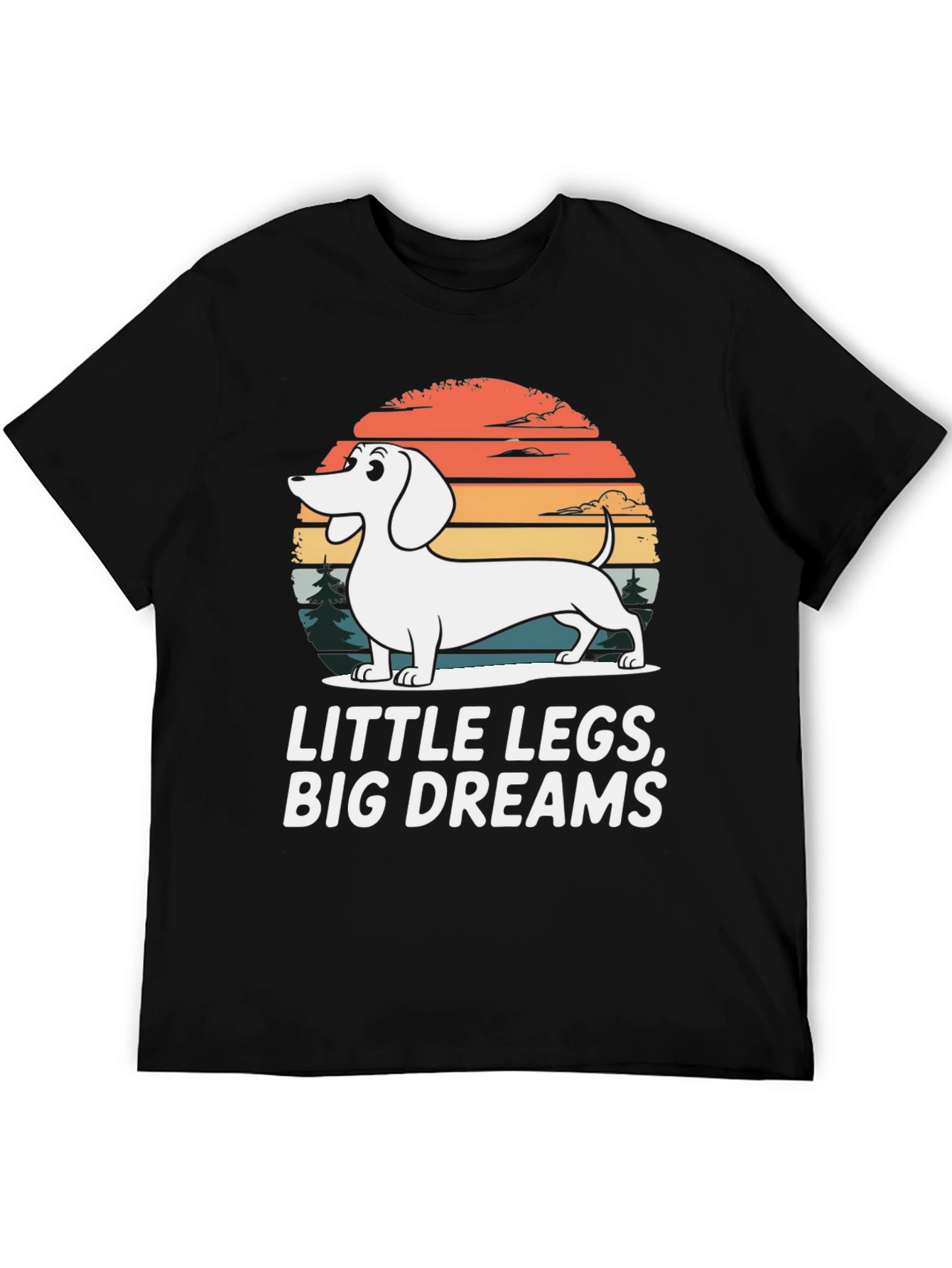 Dachshund Little Legs Big Dreams Graphic Tee