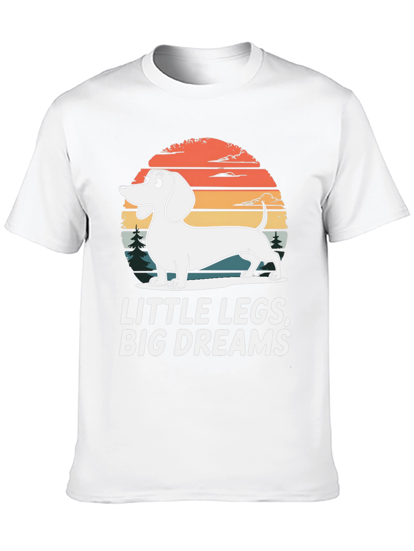 Dachshund Little Legs Big Dreams Graphic Tee