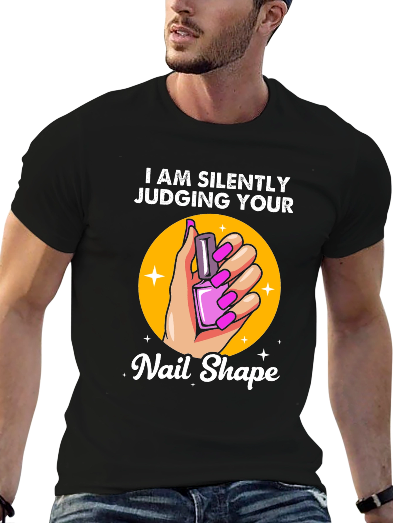 Silently Judging Your Nail Shape Graphic Tee
