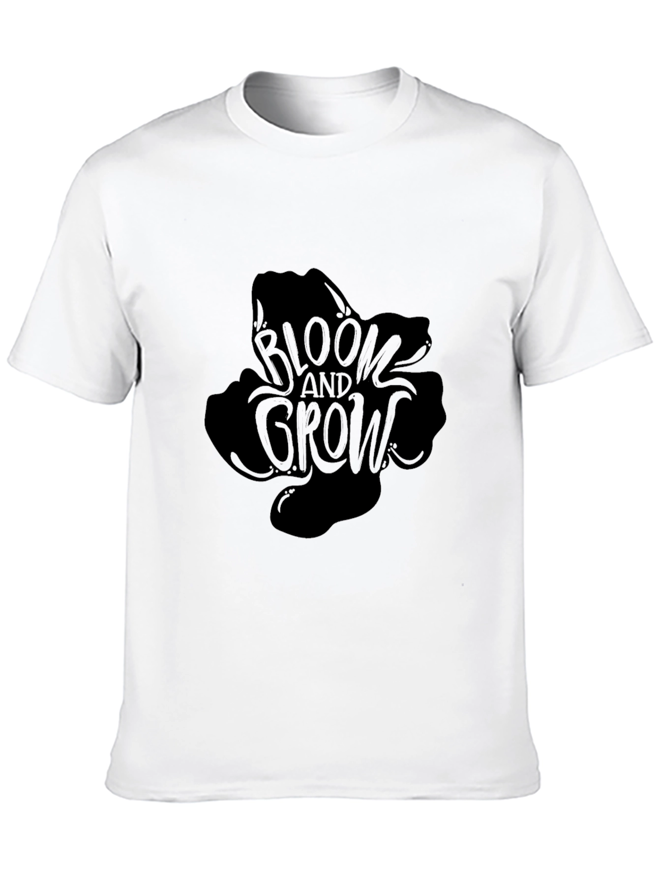 Bloom and Grow Black Graphic Tee