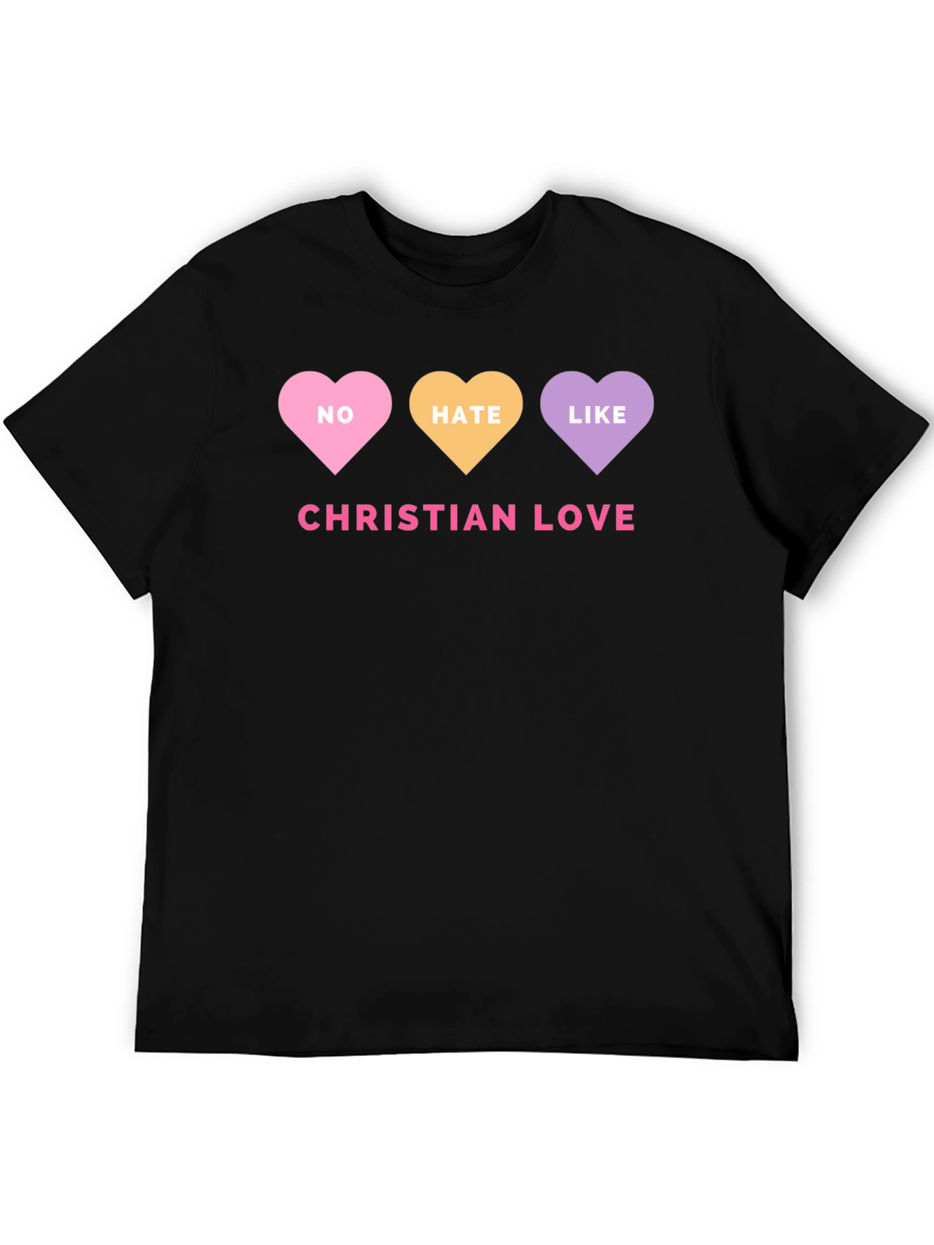 Christian Love Graphic Tee - No Hate Just Love