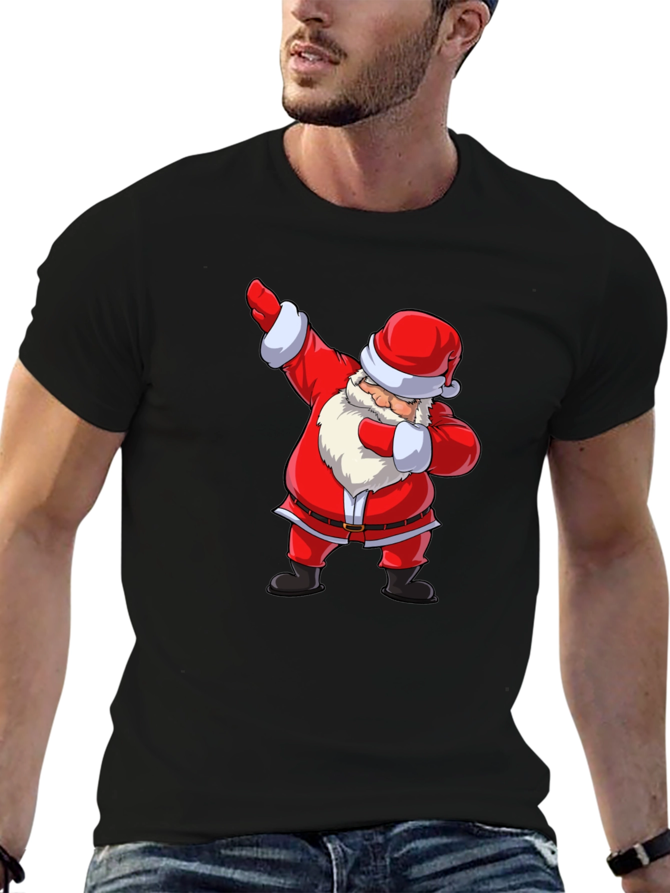 Santa Dabbing Graphic T-Shirt - Holiday Cheer