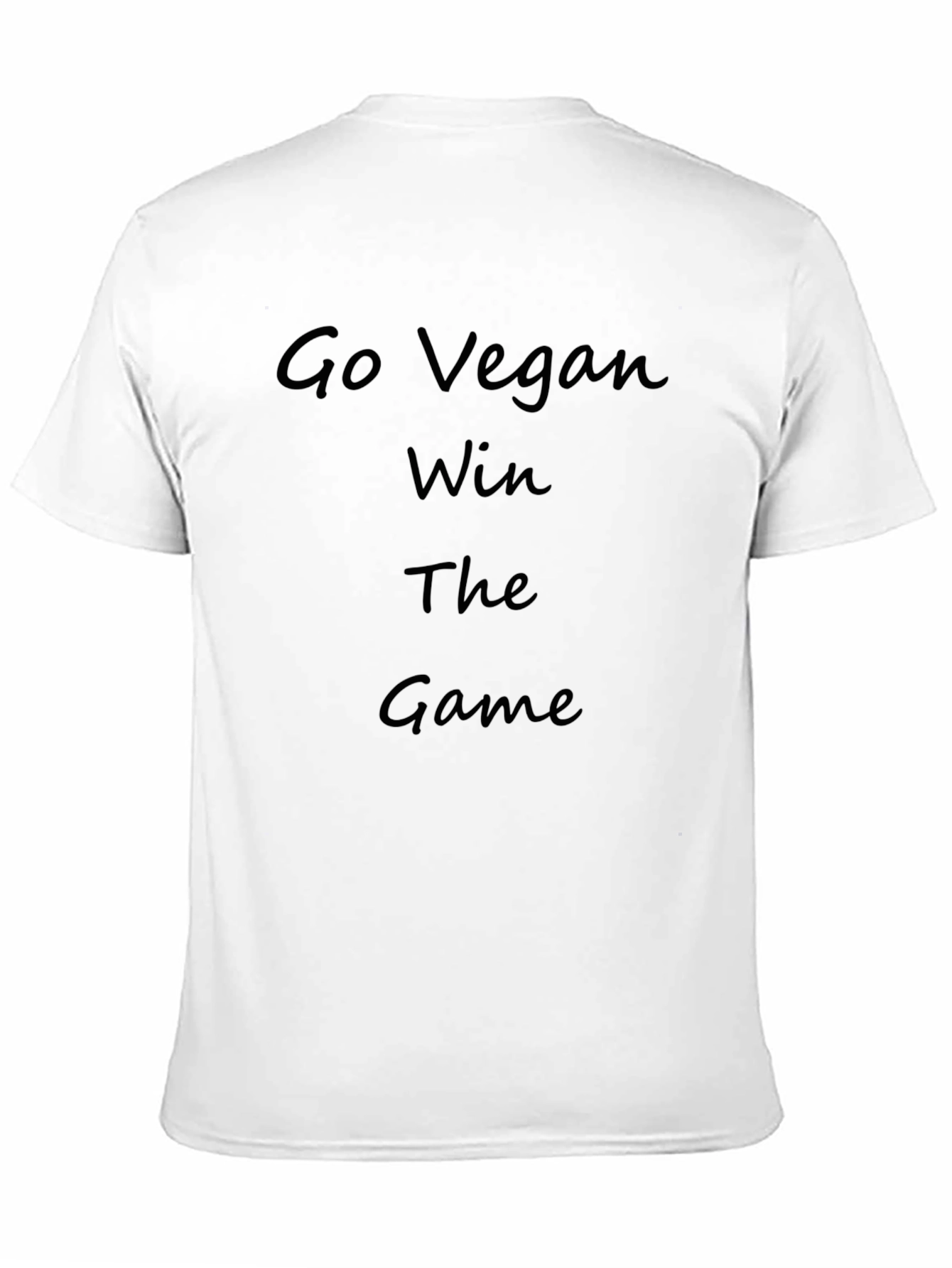 Go Vegan Win the Game Black Tee