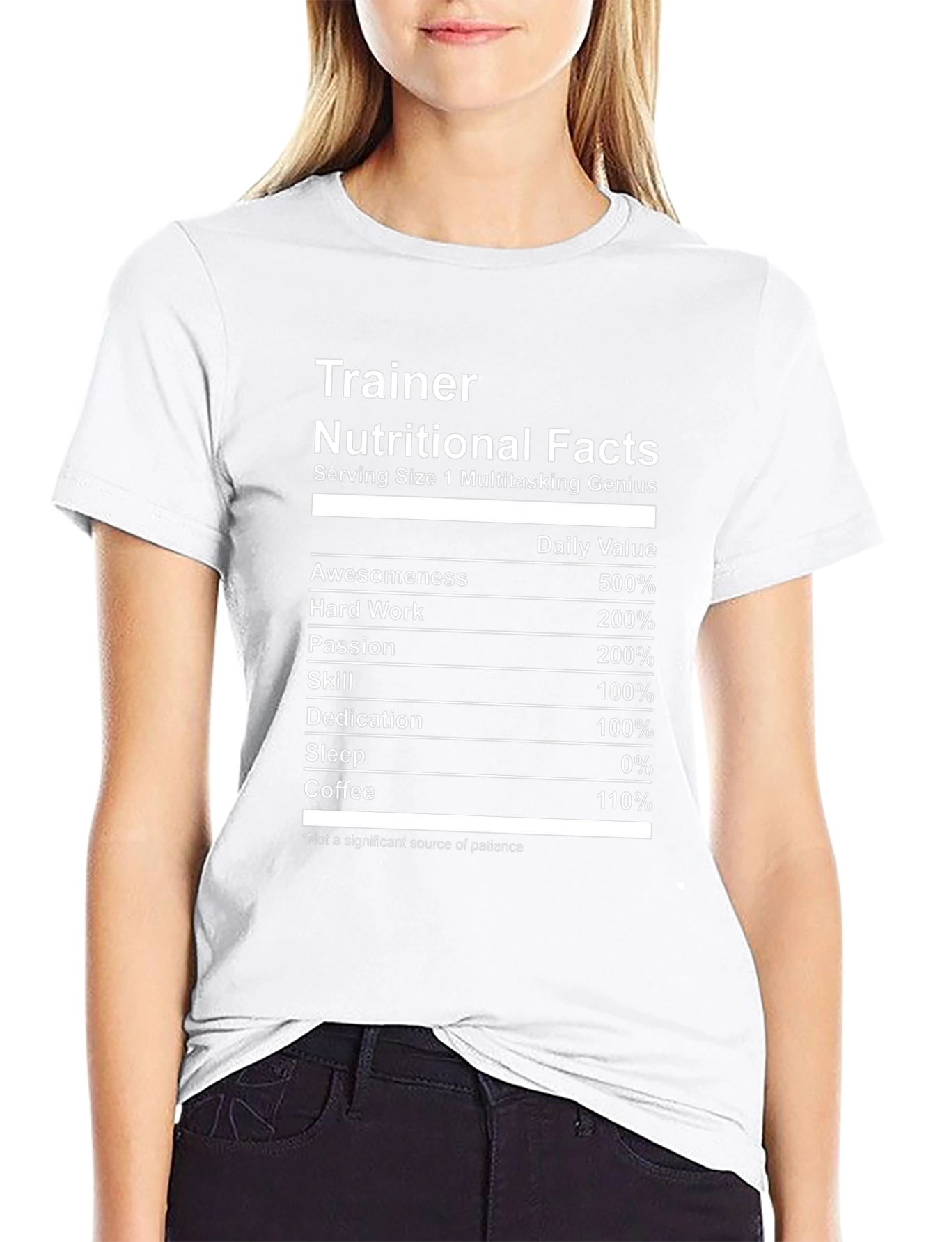Trainer Nutritional Facts Novelty T-Shirt