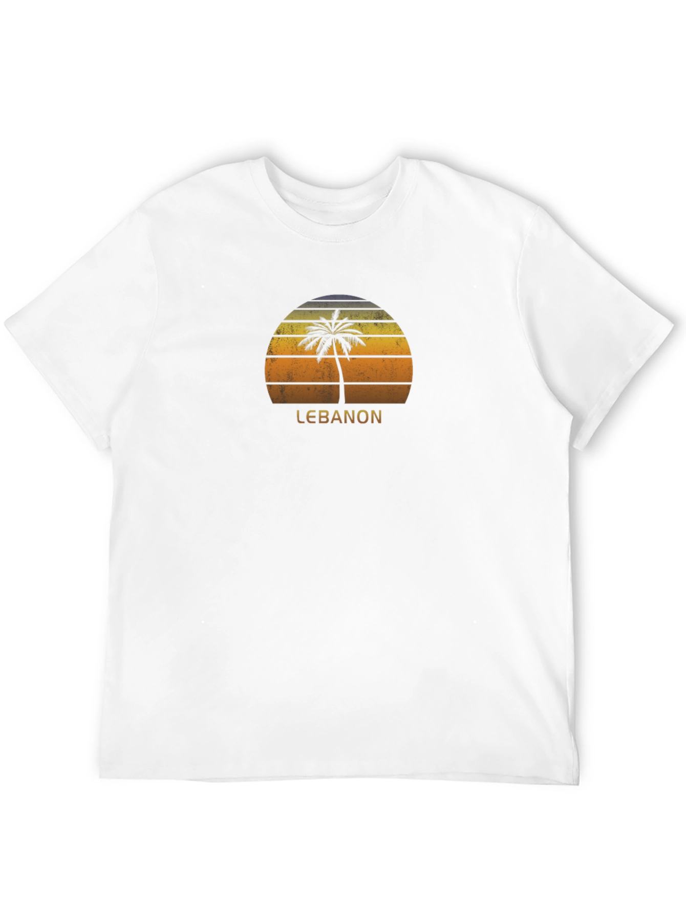 Lebanon Palm Tree Sunset T-Shirt