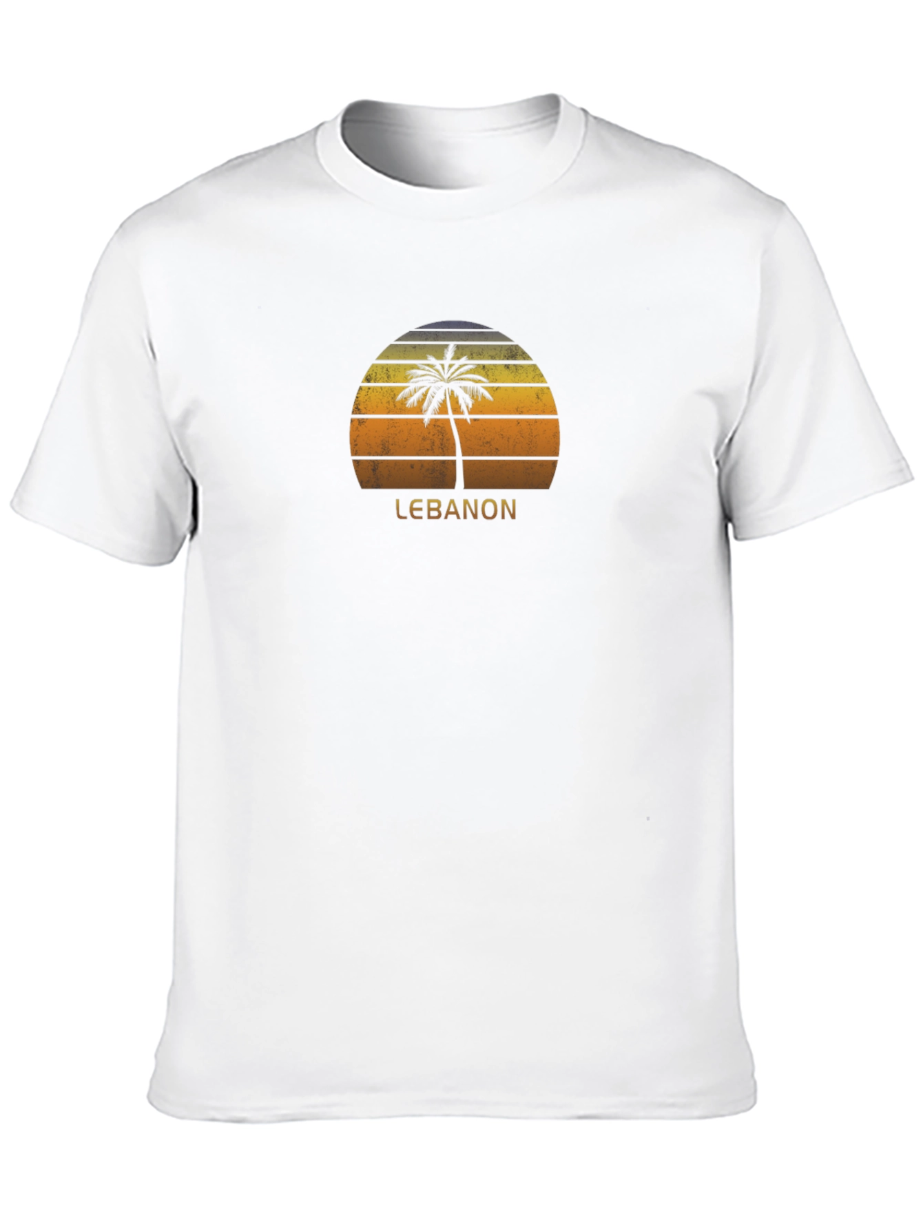 Lebanon Palm Tree Sunset T-Shirt
