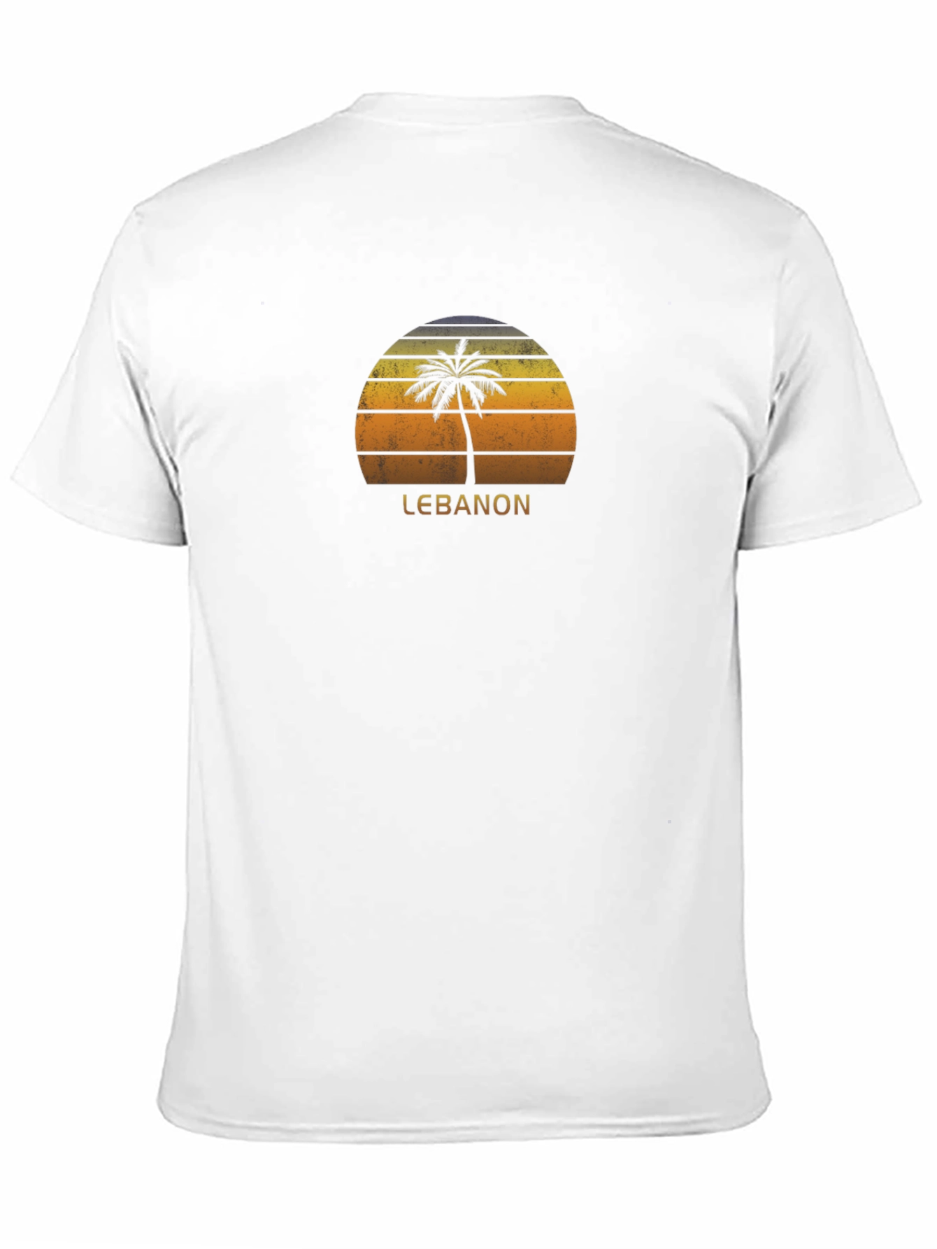Lebanon Palm Tree Sunset T-Shirt