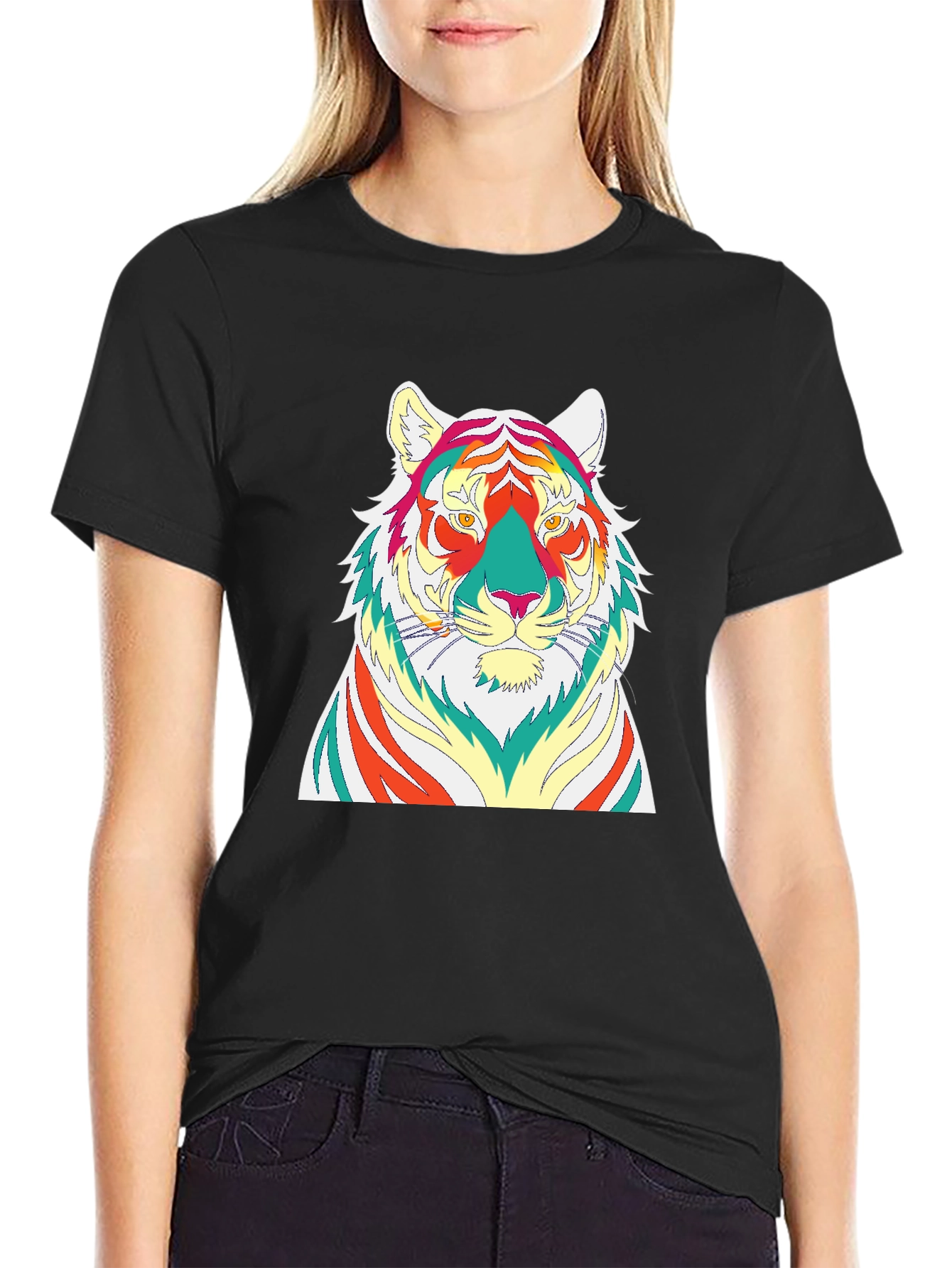Vibrant Tiger Graphic Tee - Modern Style