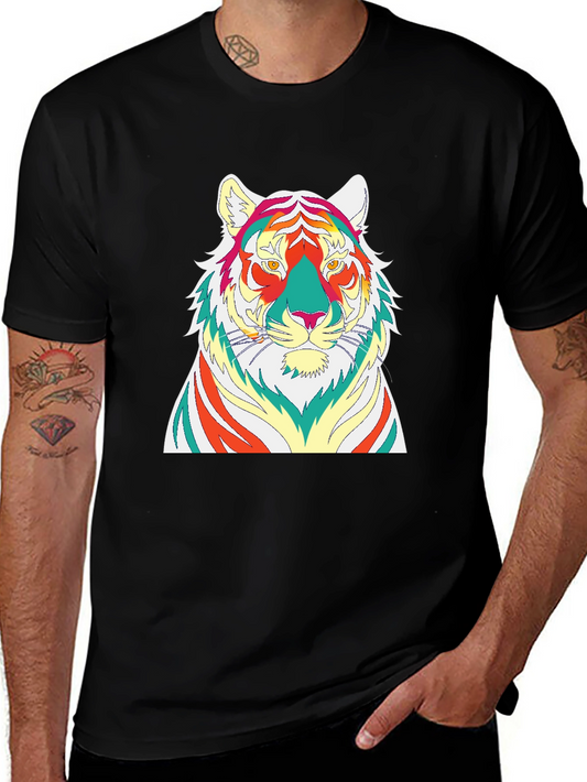 Vibrant Tiger Graphic Tee - Modern Style