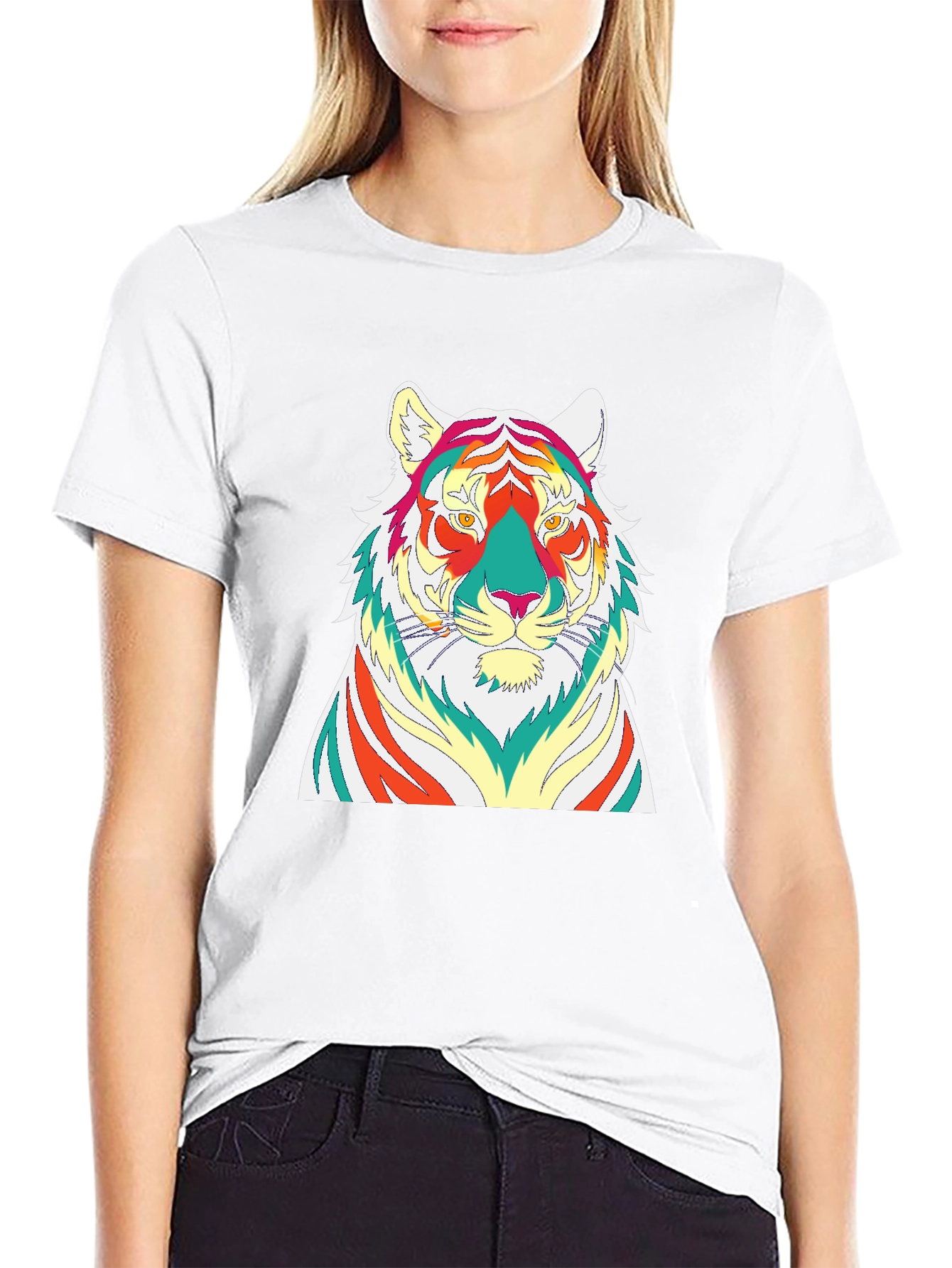 Vibrant Tiger Graphic Tee - Modern Style