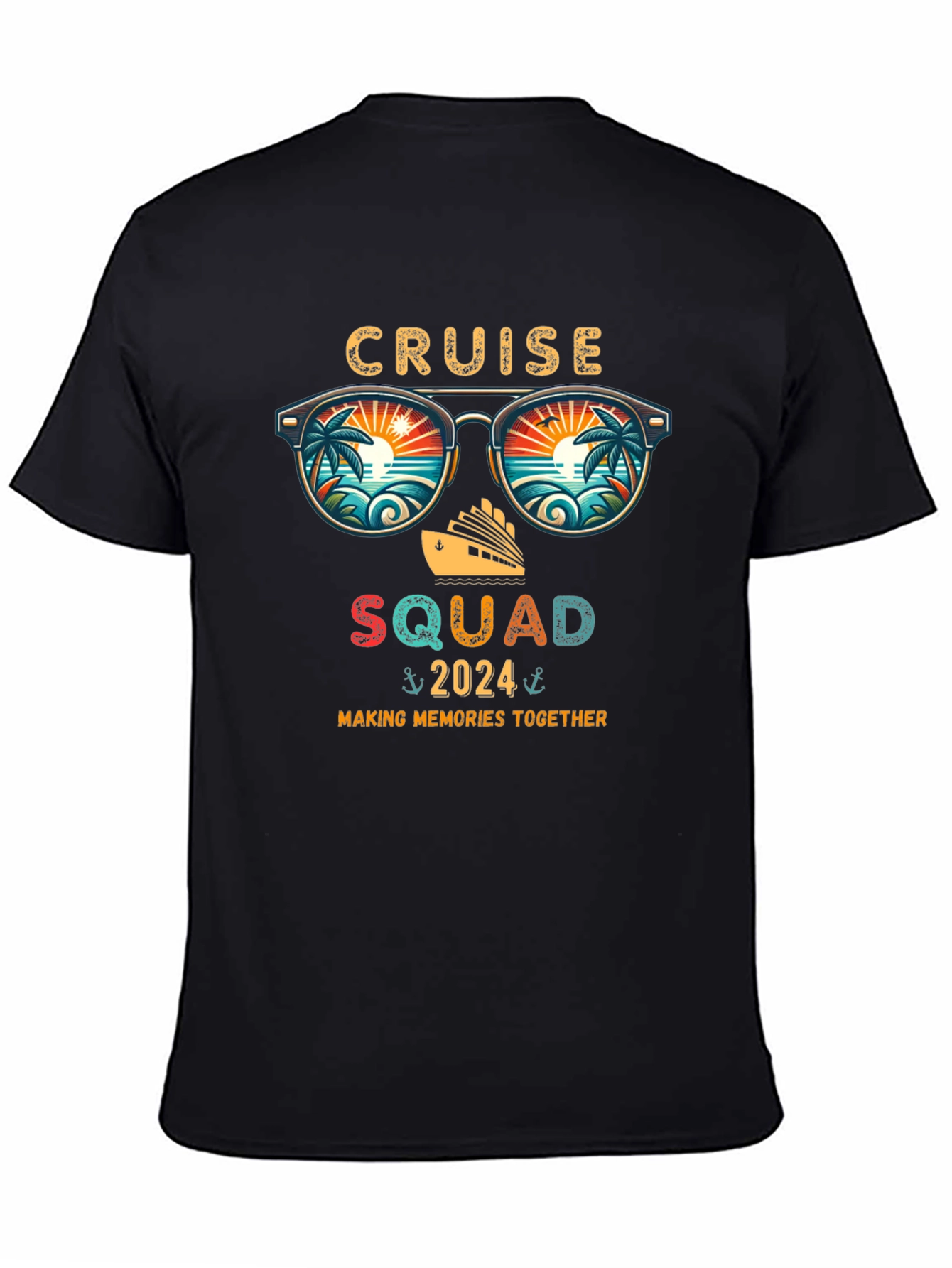 Cruise Squad 2024 Black T-Shirt