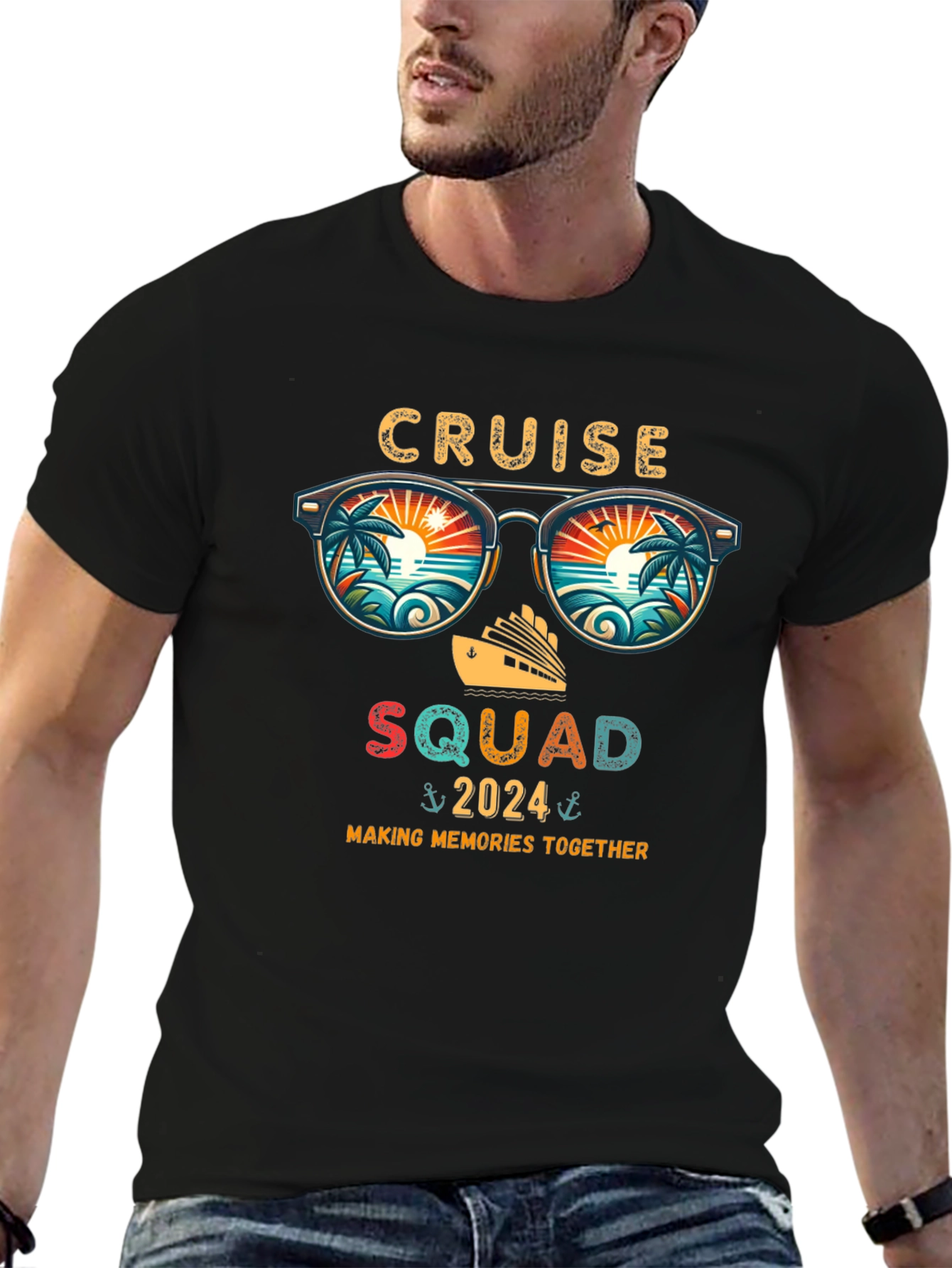 Cruise Squad 2024 Black T-Shirt