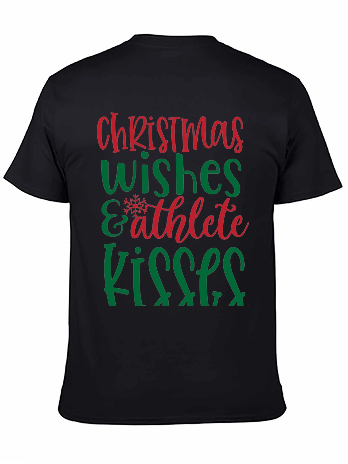 Christmas Wishes Athlete Kisses Graphic Tee