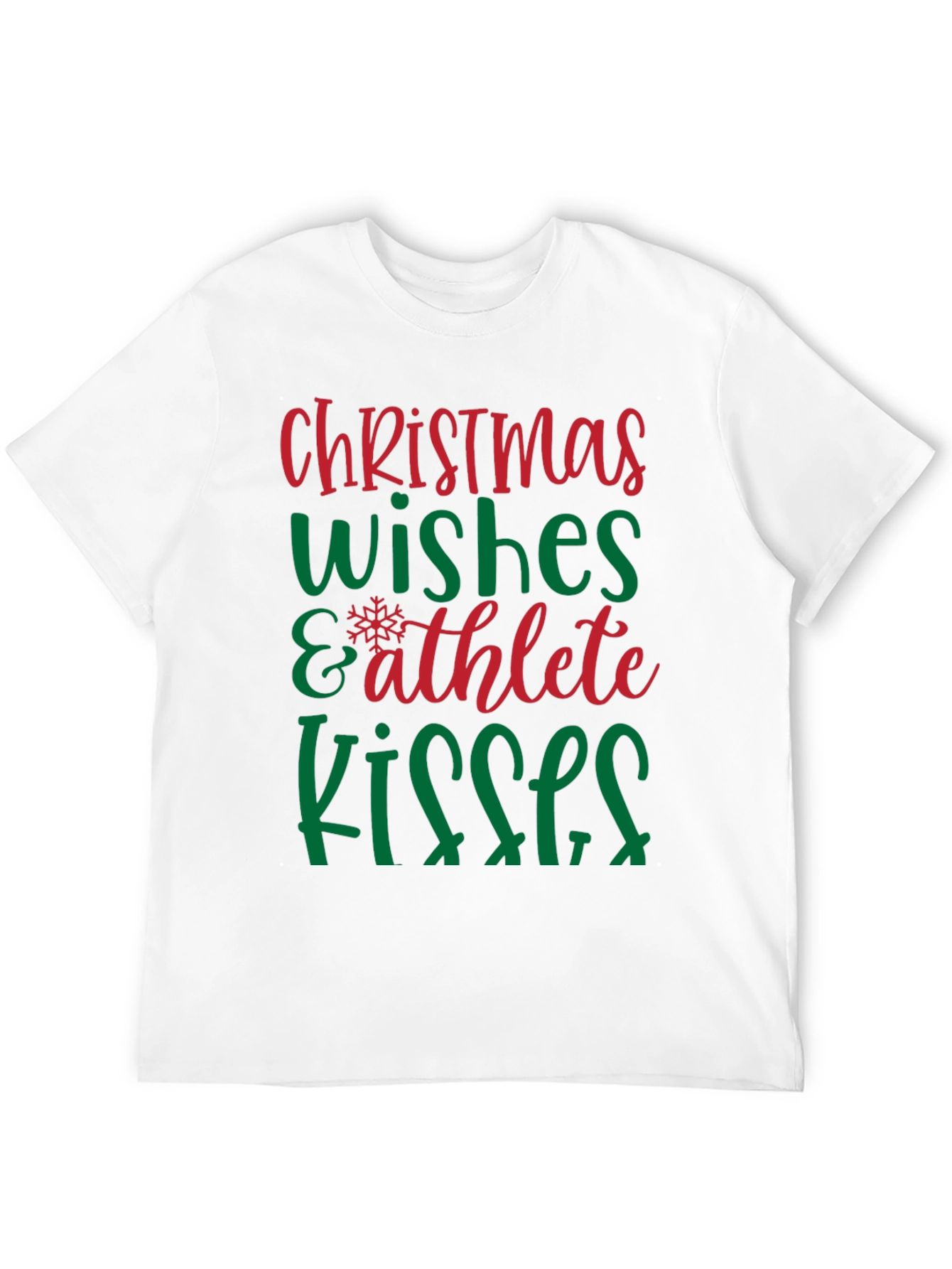 Christmas Wishes Athlete Kisses Graphic Tee