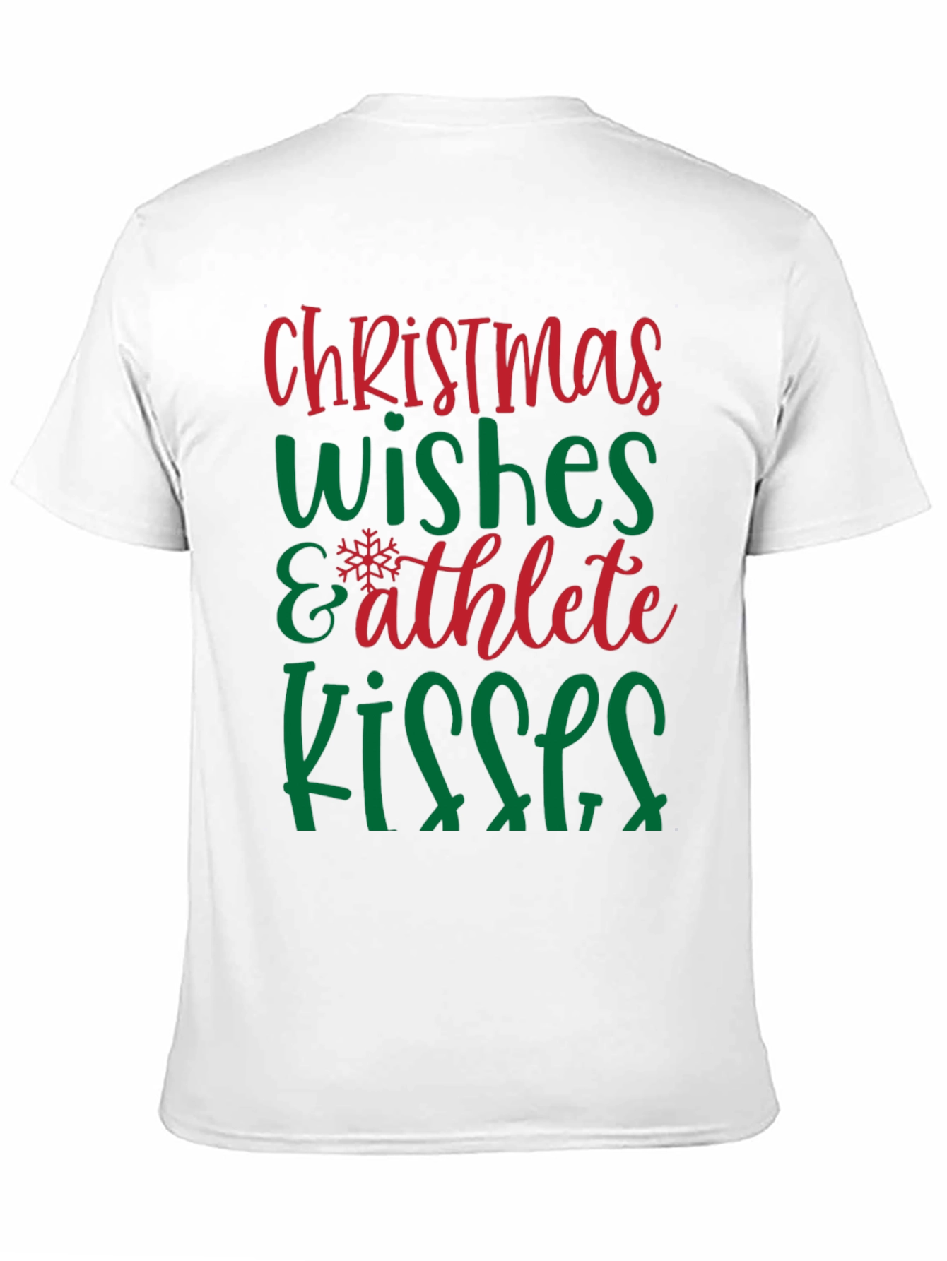 Christmas Wishes Athlete Kisses Graphic Tee