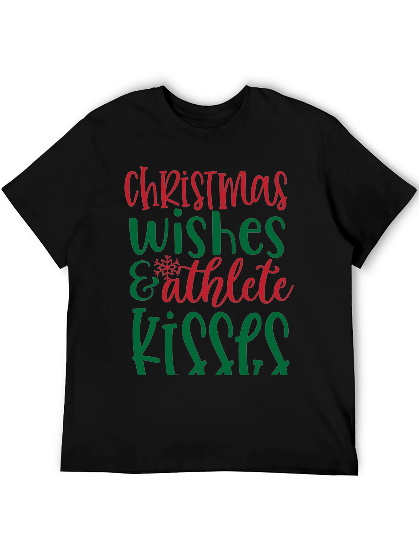 Christmas Wishes Athlete Kisses Graphic Tee
