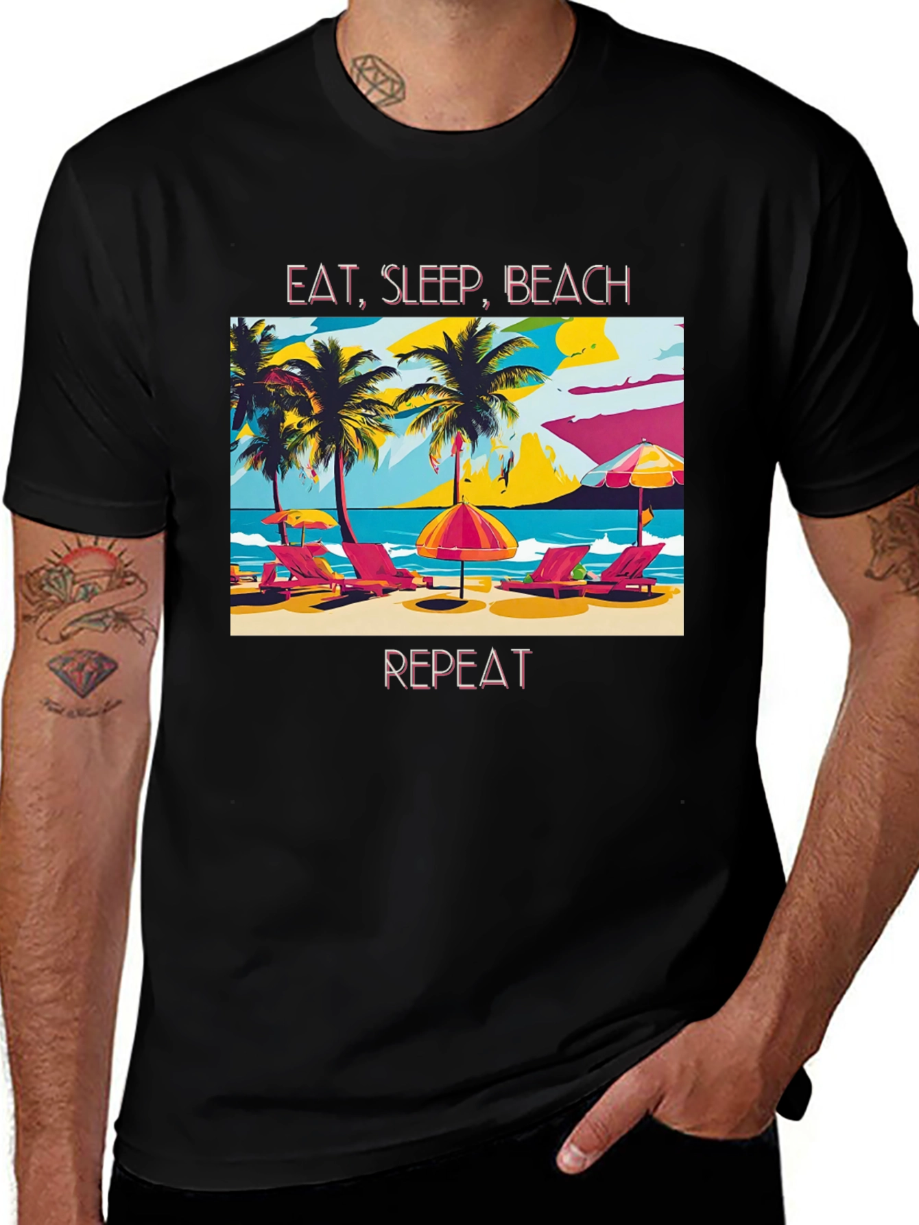 Eat Sleep Beach Repeat T-Shirt