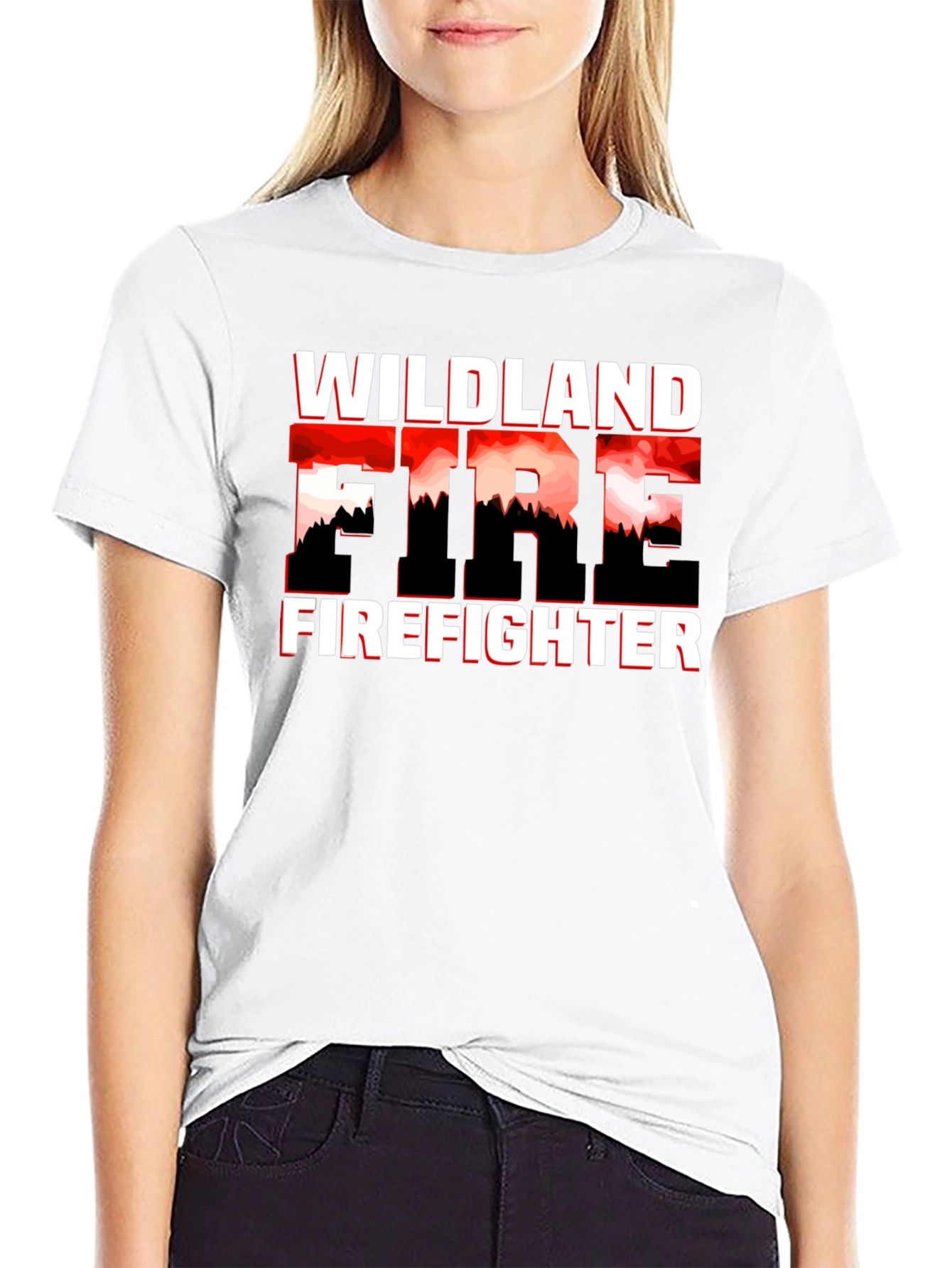 Wildland Firefighter Graphic T-Shirt - Black