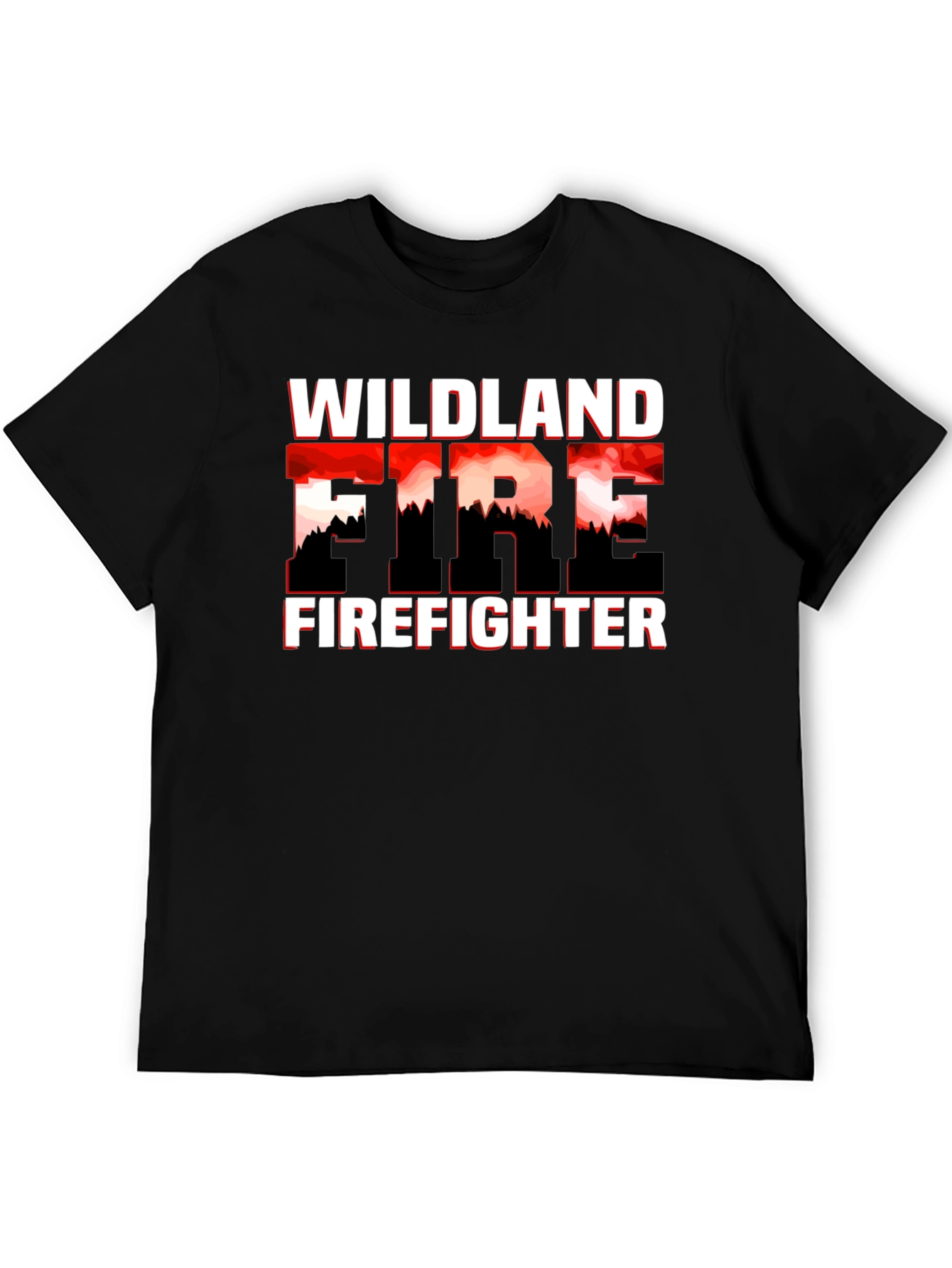 Wildland Firefighter Graphic T-Shirt - Black