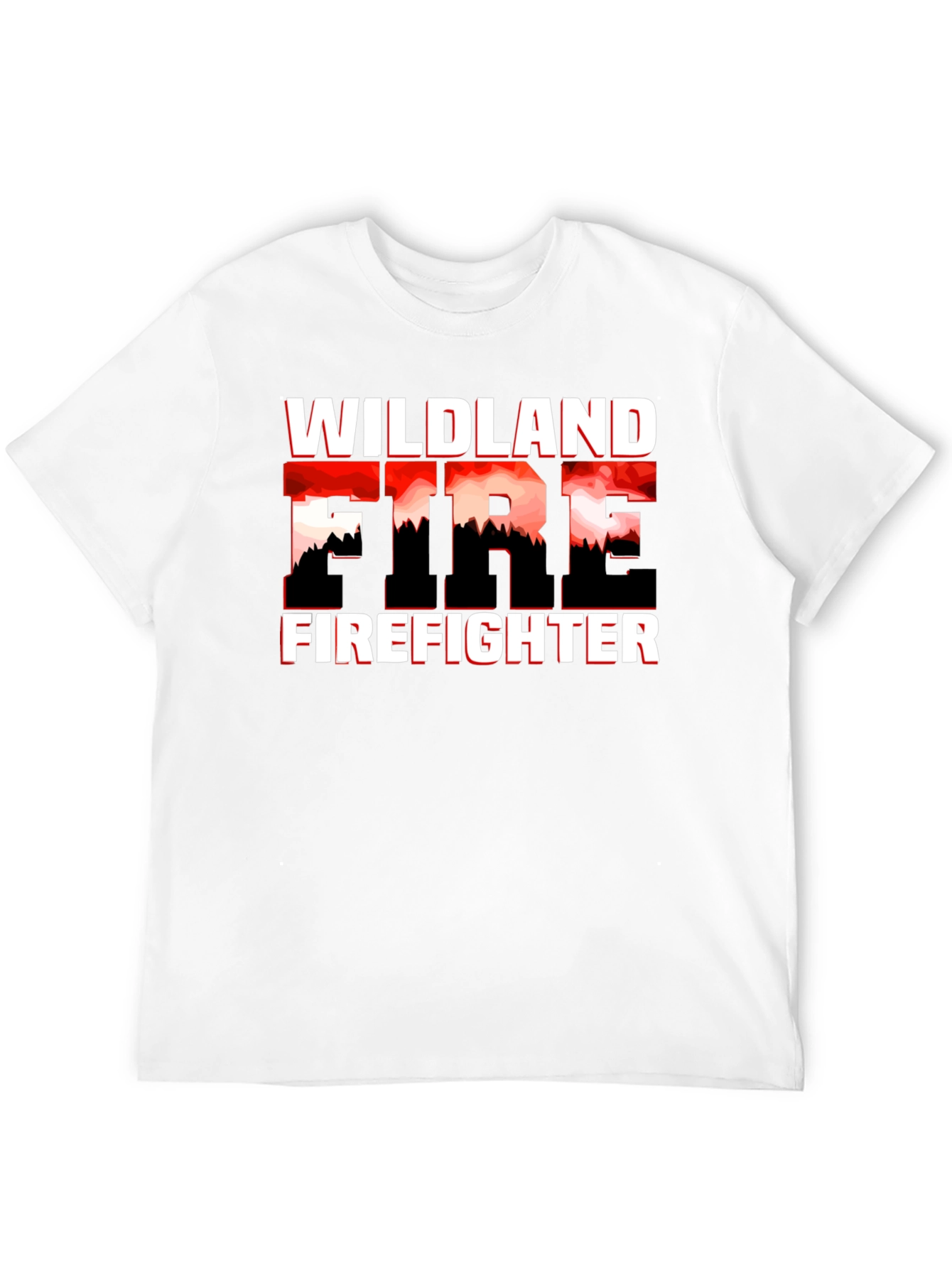 Wildland Firefighter Graphic T-Shirt - Black