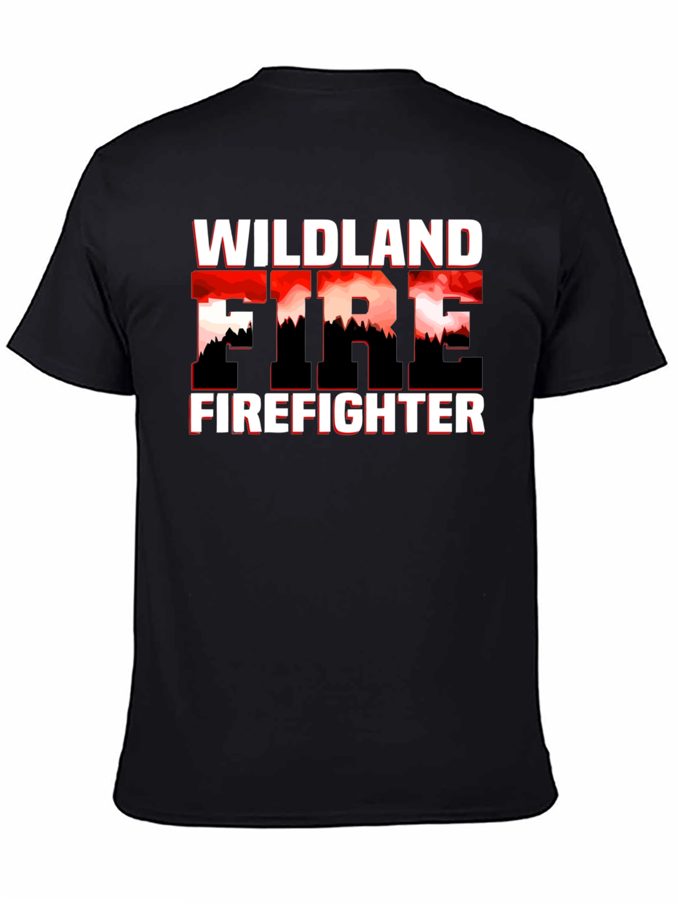 Wildland Firefighter Graphic T-Shirt - Black