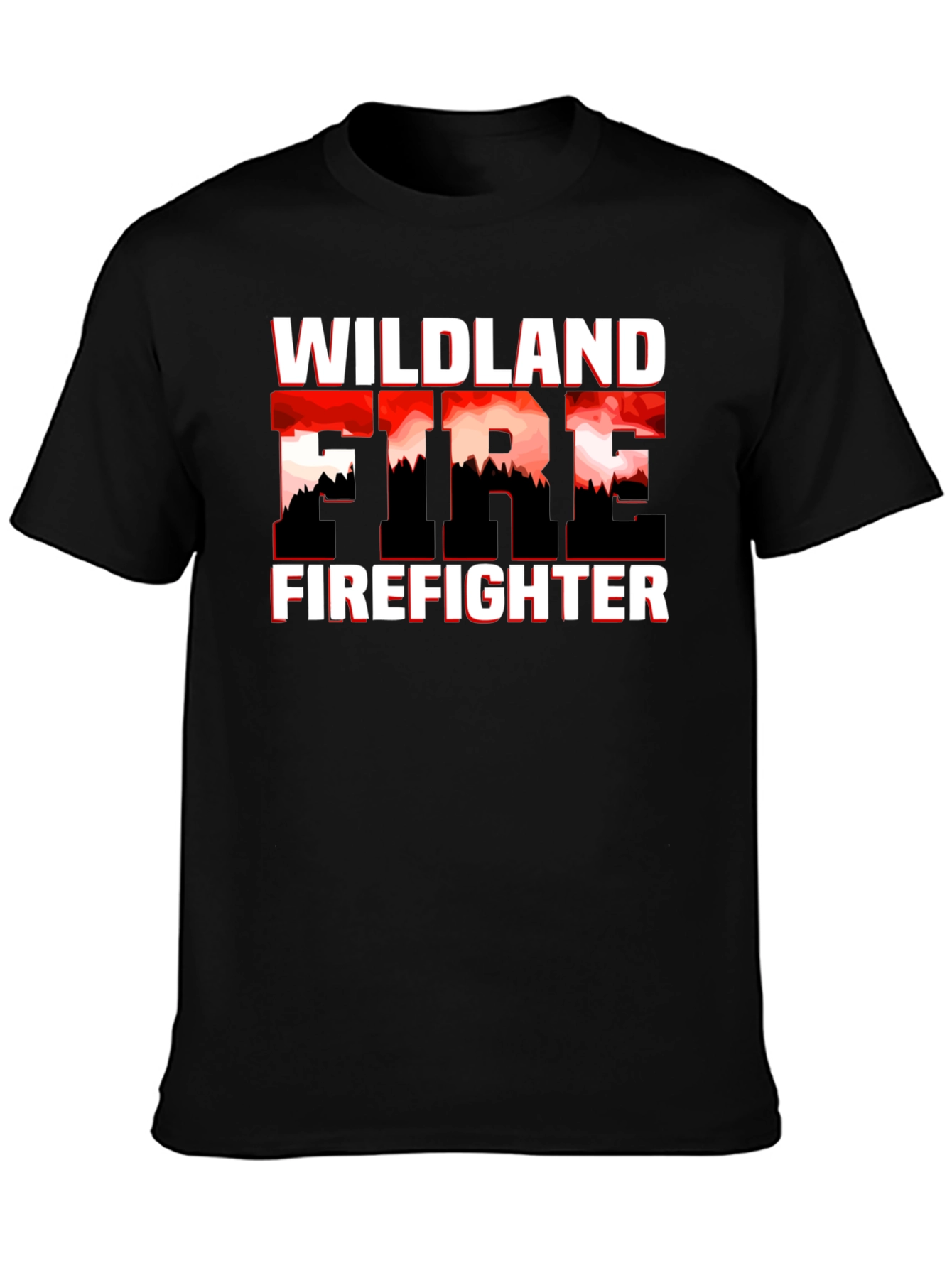 Wildland Firefighter Graphic T-Shirt - Black