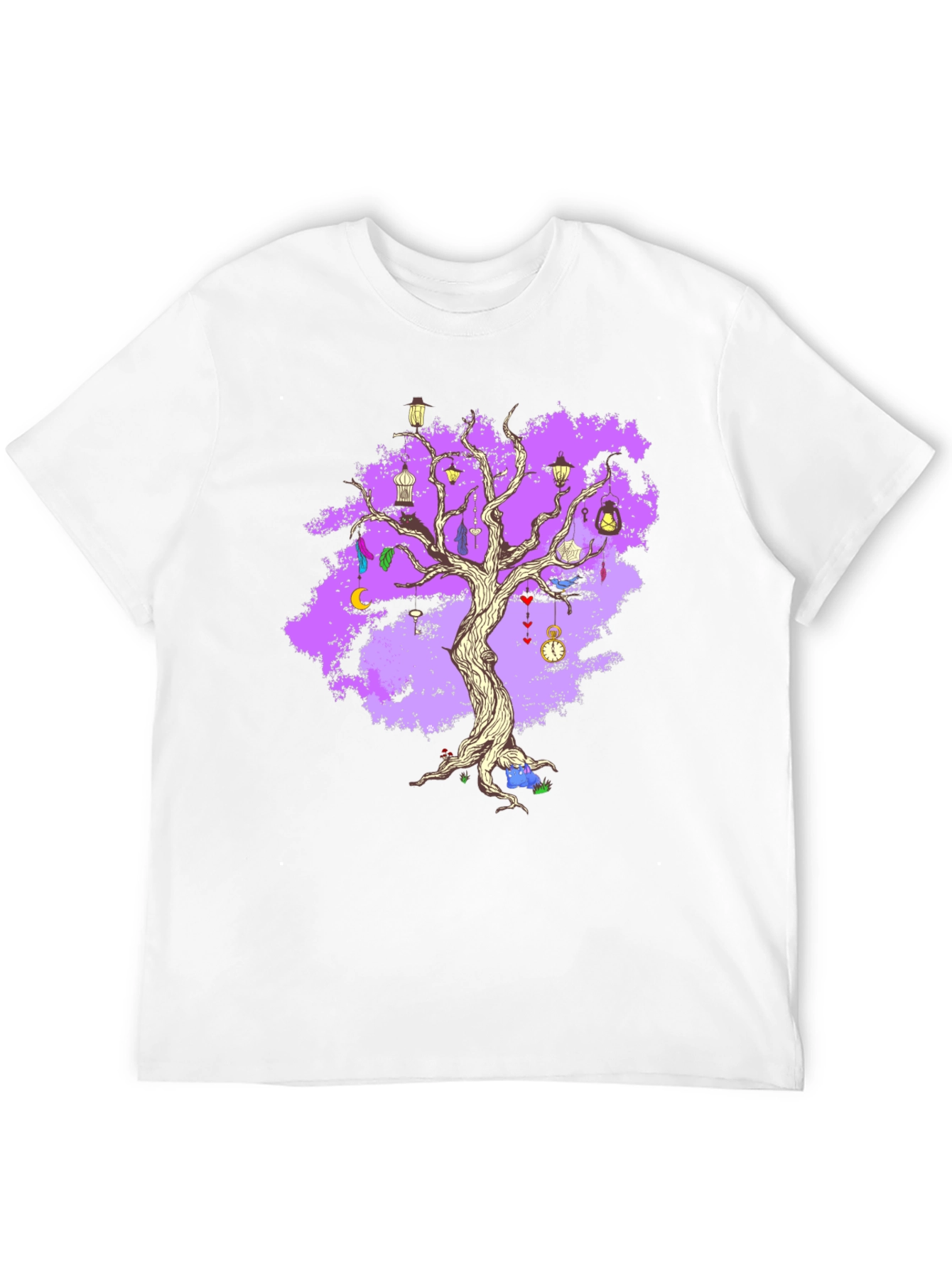 Enchanted Tree Graphic Tee - Unique Fantasy Design