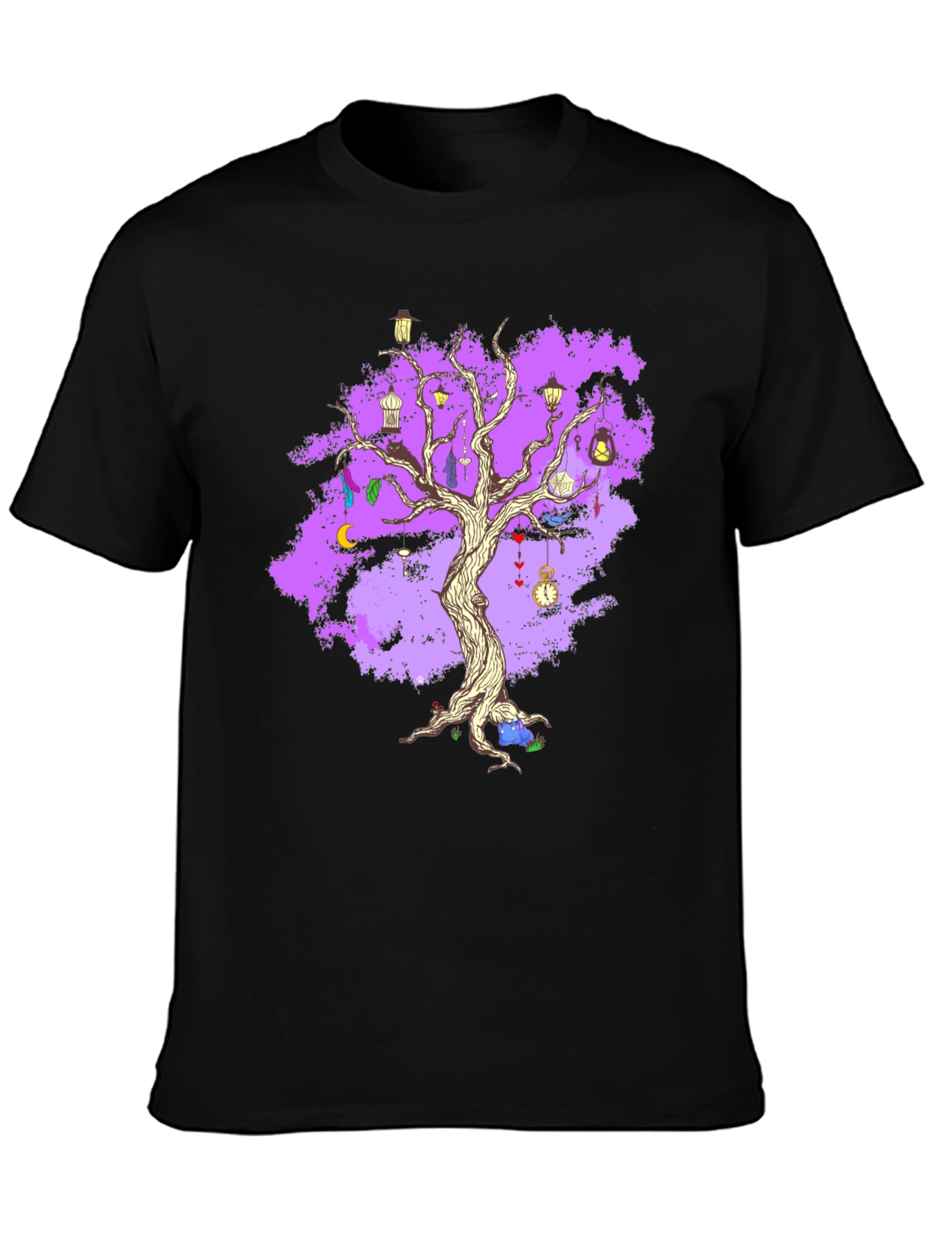 Enchanted Tree Graphic Tee - Unique Fantasy Design