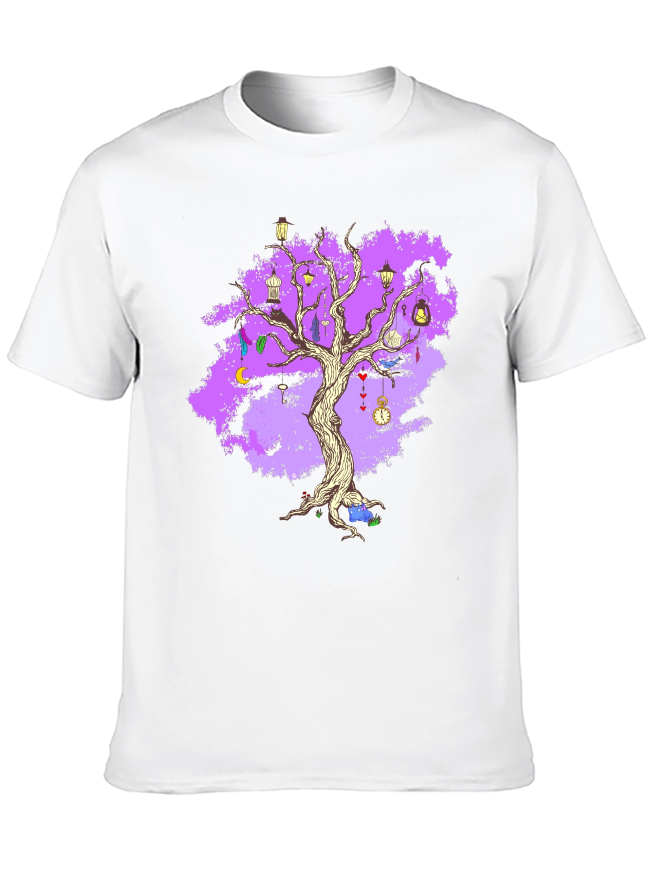 Enchanted Tree Graphic Tee - Unique Fantasy Design