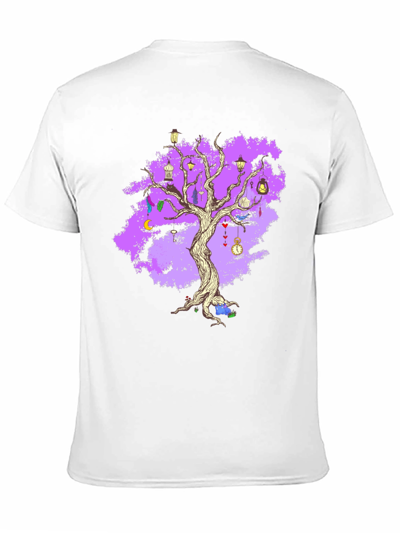 Enchanted Tree Graphic Tee - Unique Fantasy Design
