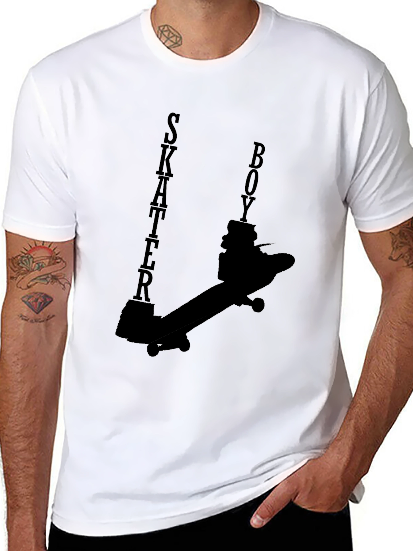 Skater Boy Graphic Tee - Cool Style