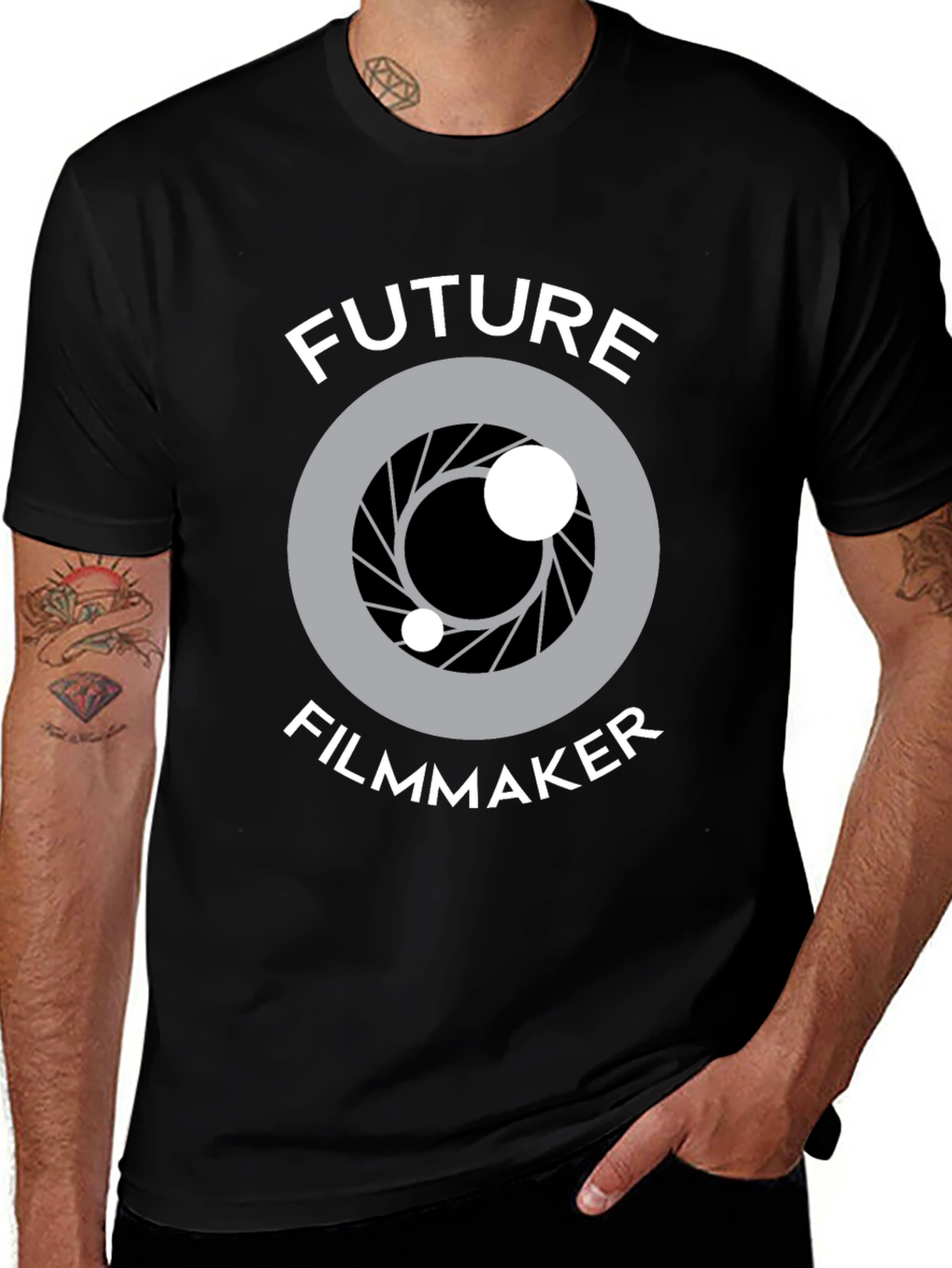 Future Filmmaker T-Shirt - Camera Lens Graphic Tee