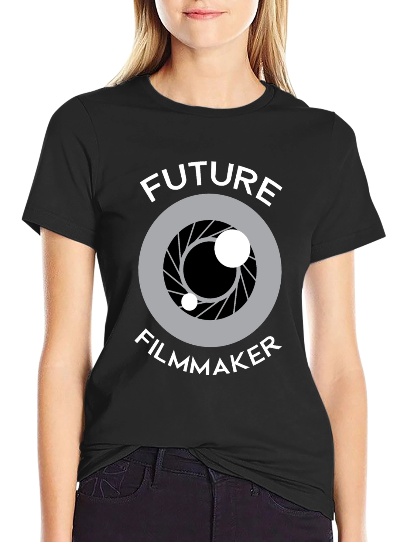 Future Filmmaker T-Shirt - Camera Lens Graphic Tee