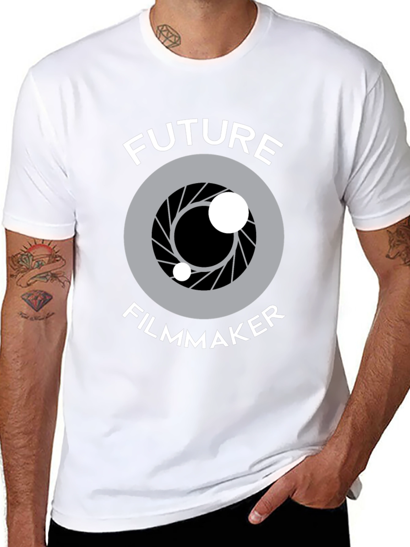 Future Filmmaker T-Shirt - Camera Lens Graphic Tee