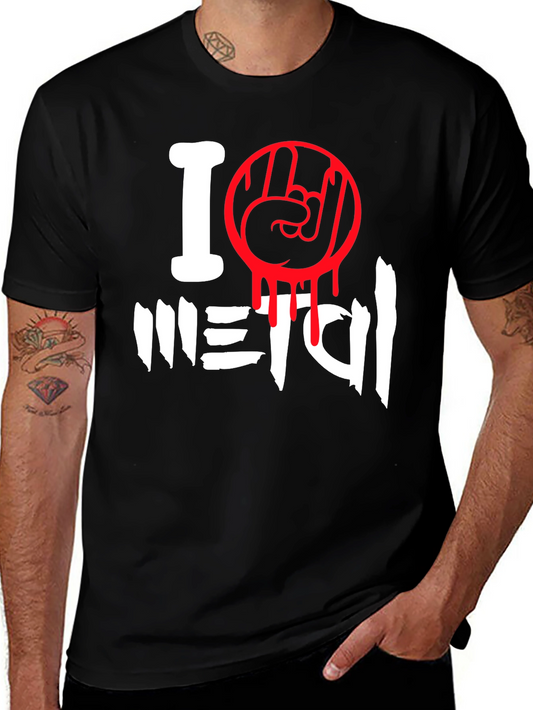 I Love Metal Graphic T-Shirt