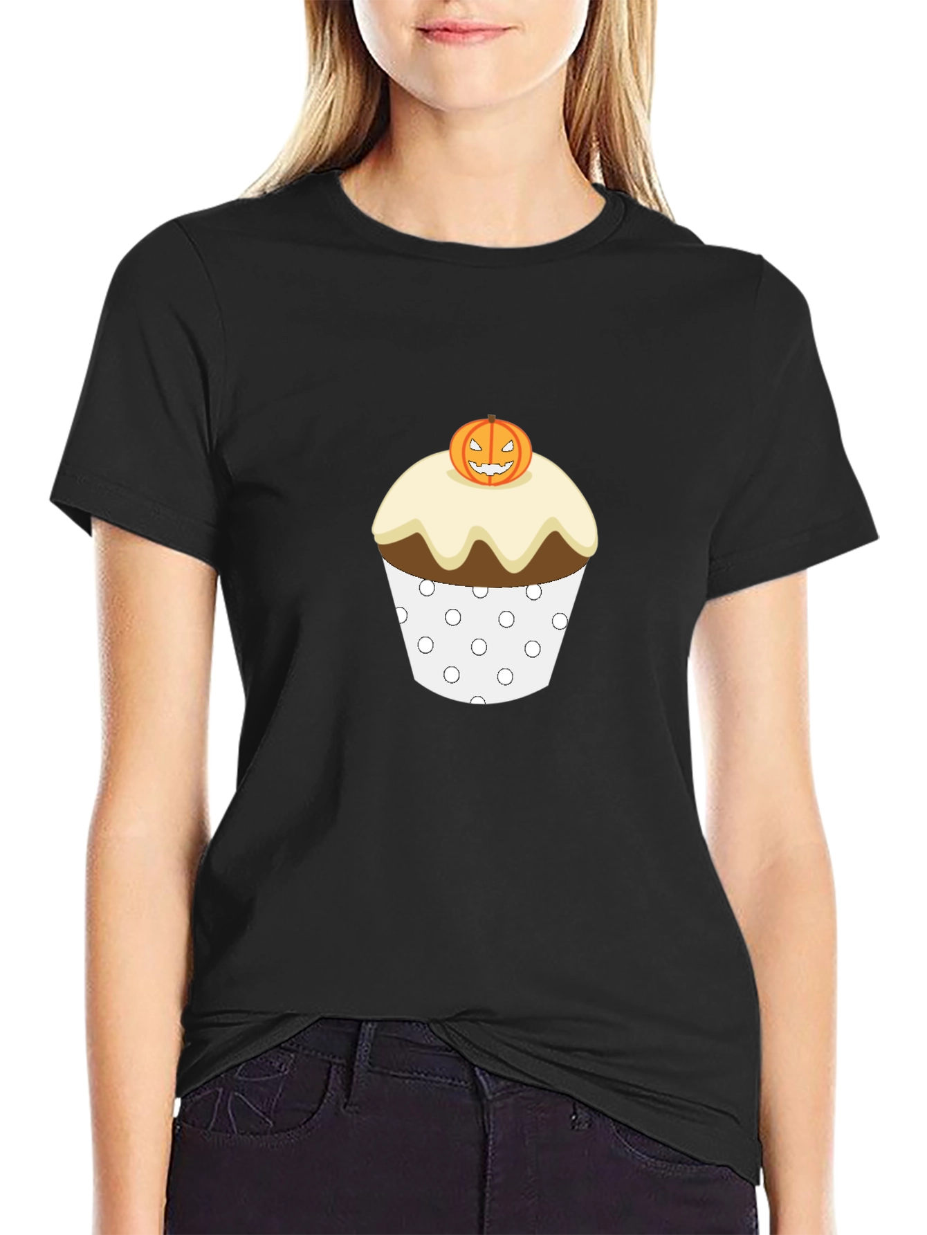 Halloween Cupcake T-Shirt - Spooky Treat Tee