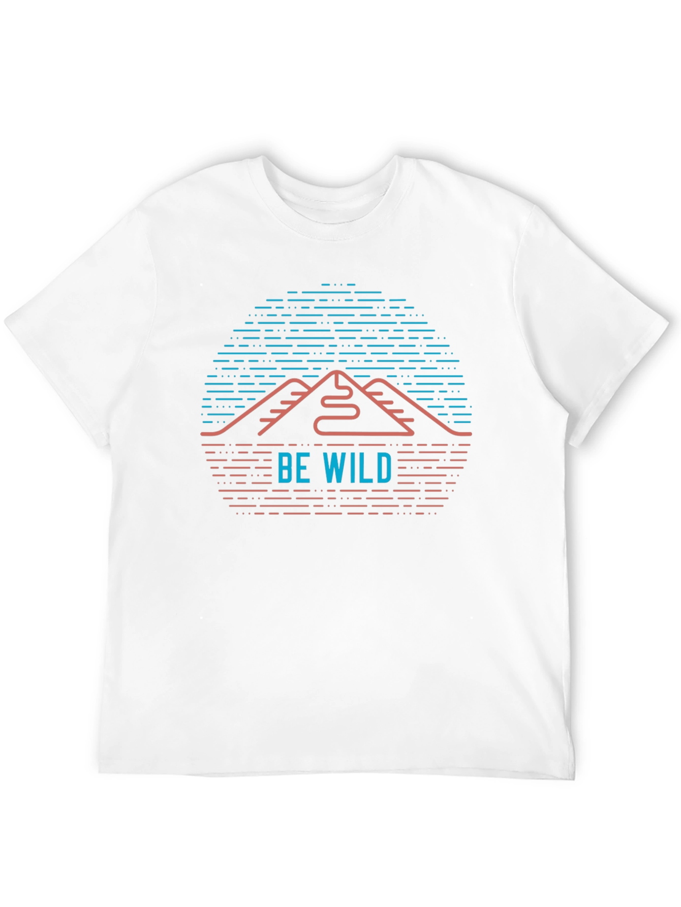 Be Wild Mountain Graphic Black T-Shirt