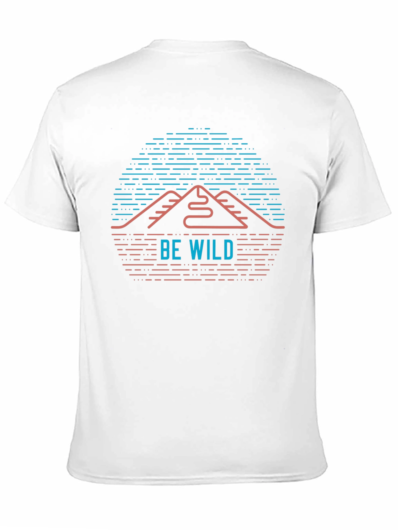 Be Wild Mountain Graphic Black T-Shirt