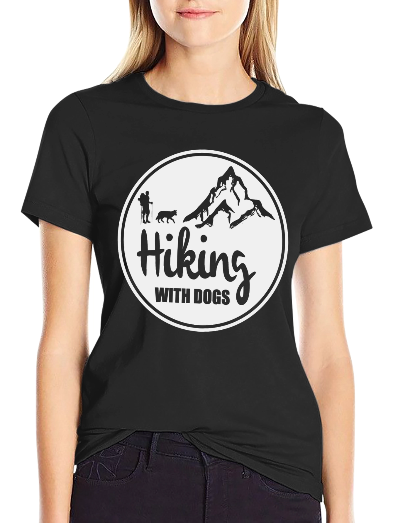 Hiking with Dogs Graphic Tee