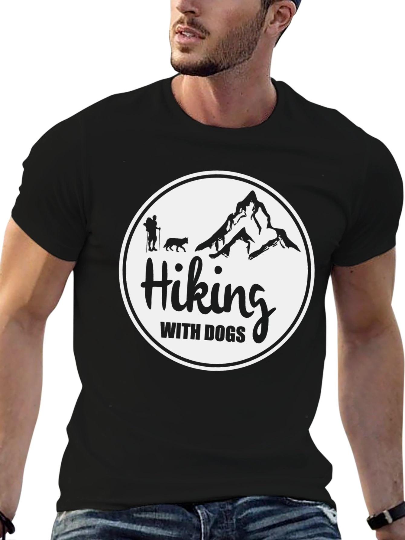 Hiking with Dogs Graphic Tee